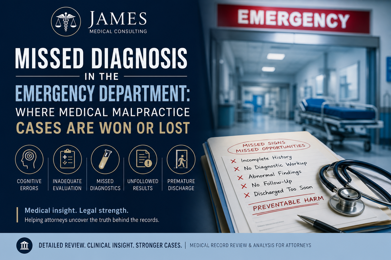 Missed Diagnosis in the Emergency Department: Where Medical Malpractice Cases Are Won or Lost