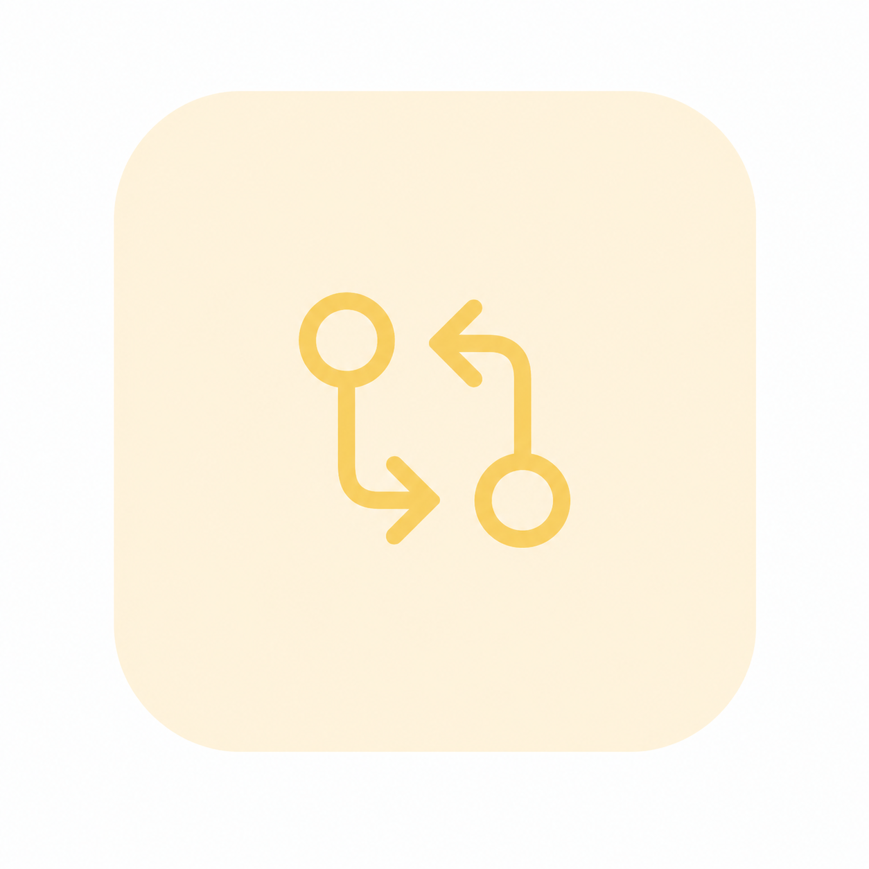 Switch icon with two arrows indicating switch or change