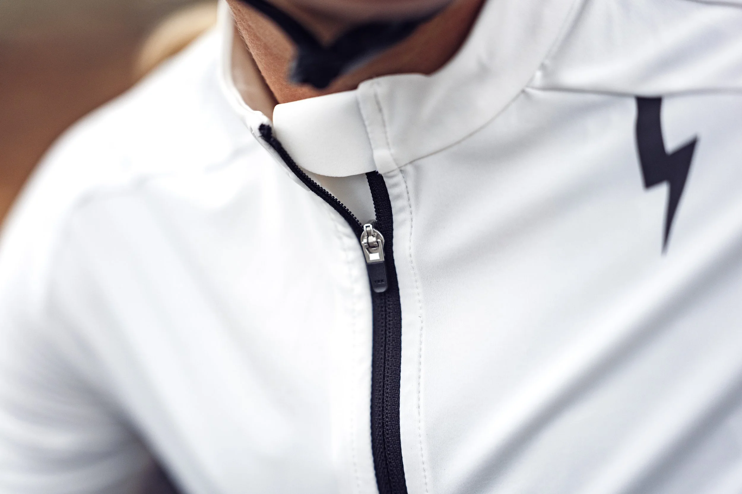 LUCA performance jersey detail and logo close-up — fashion design and development