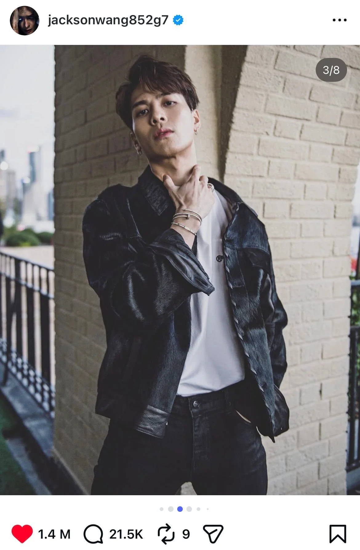 Kozha mens luxury leather jacket worn by Jackson Wang — Bulgarian heritage menswear by James Hillman
