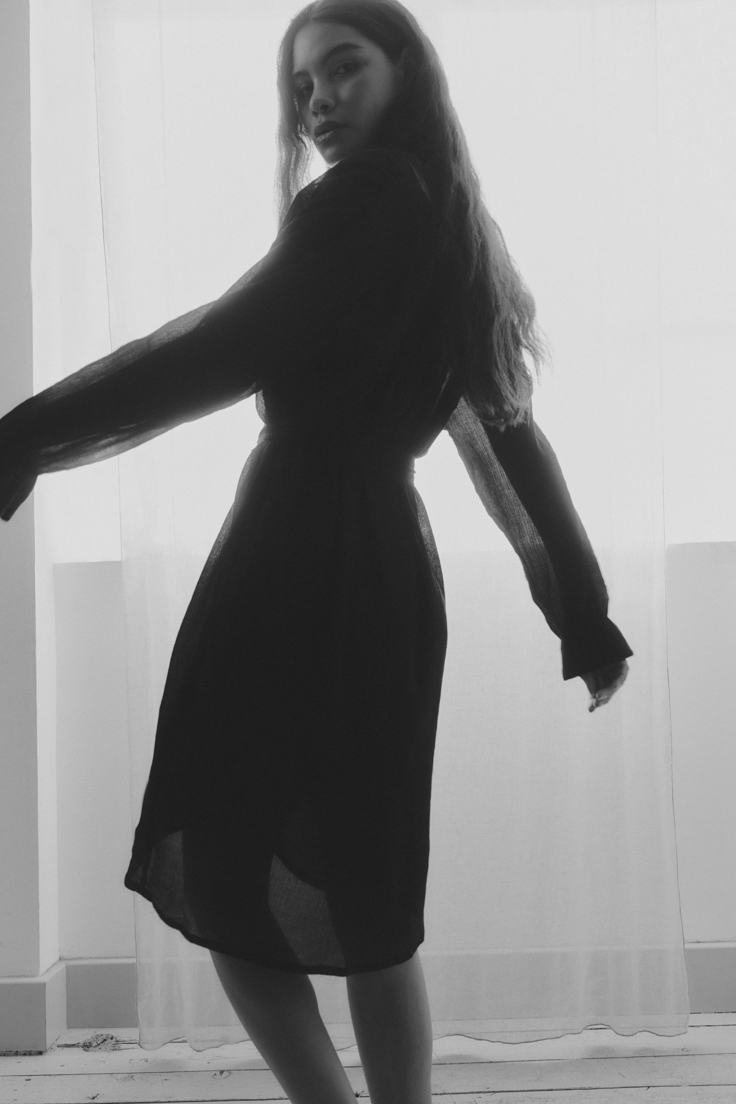 Casa Marane womenswear — black and white editorial campaign by James Hillman fashion consultancy
