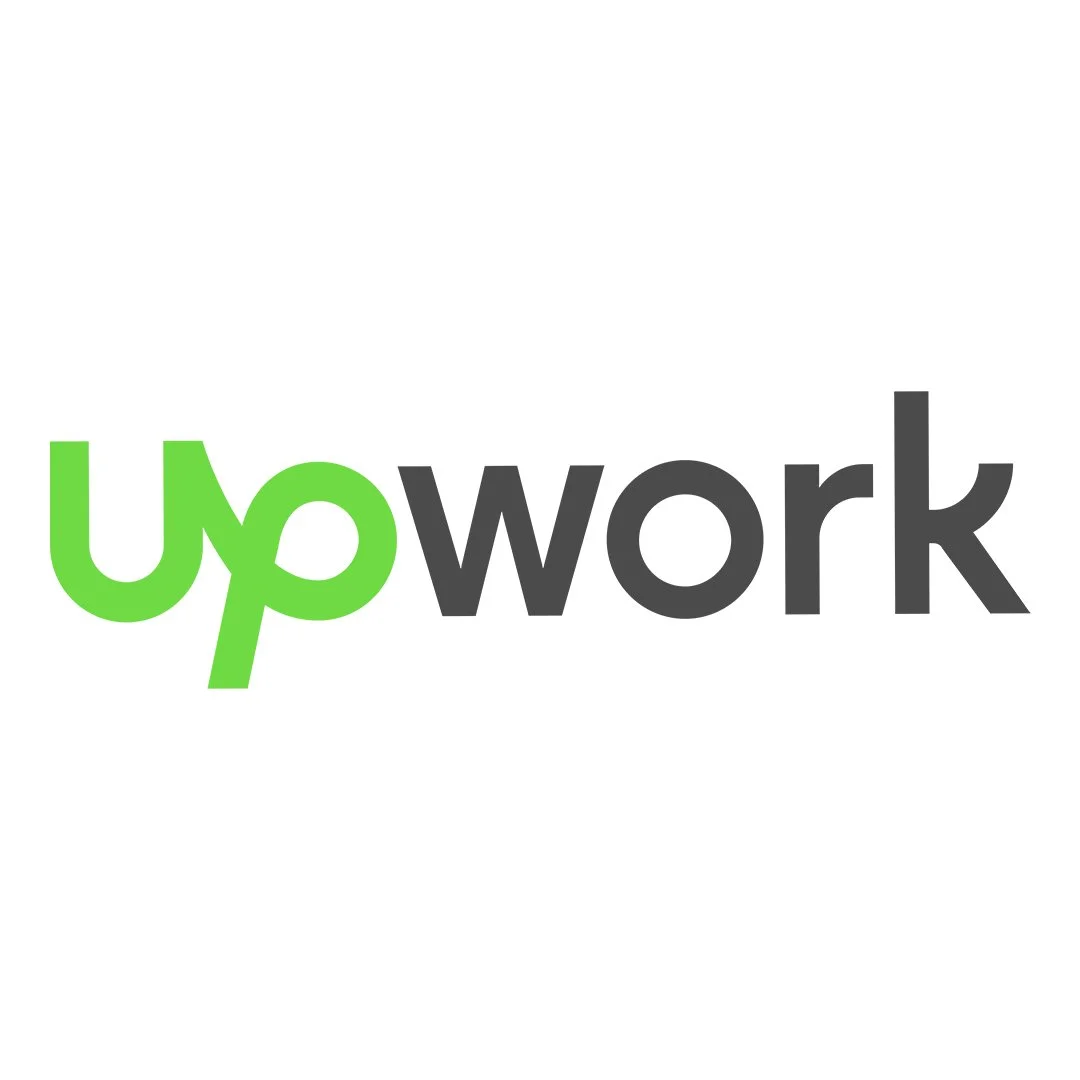 Upwork logo with stylized green and gray text.