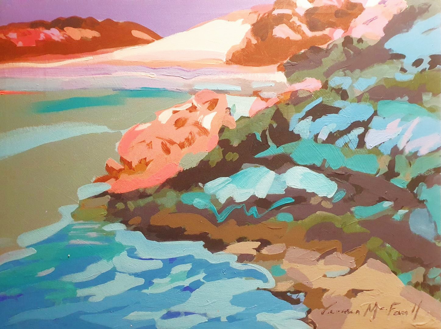 "Sandy Cape at Play"