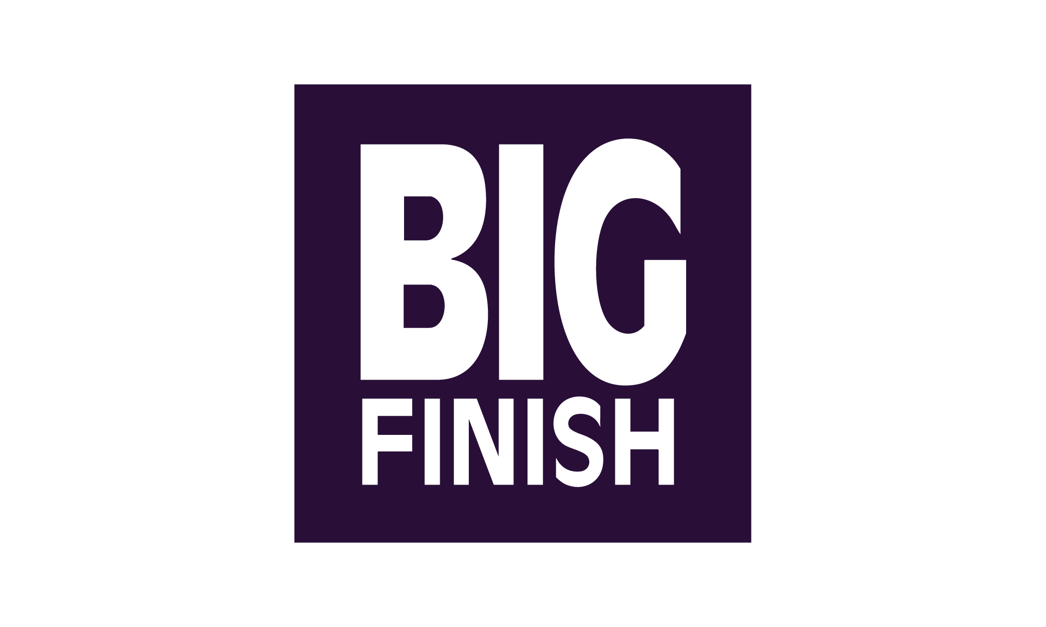 Logo for 'Big Finish' in purple text