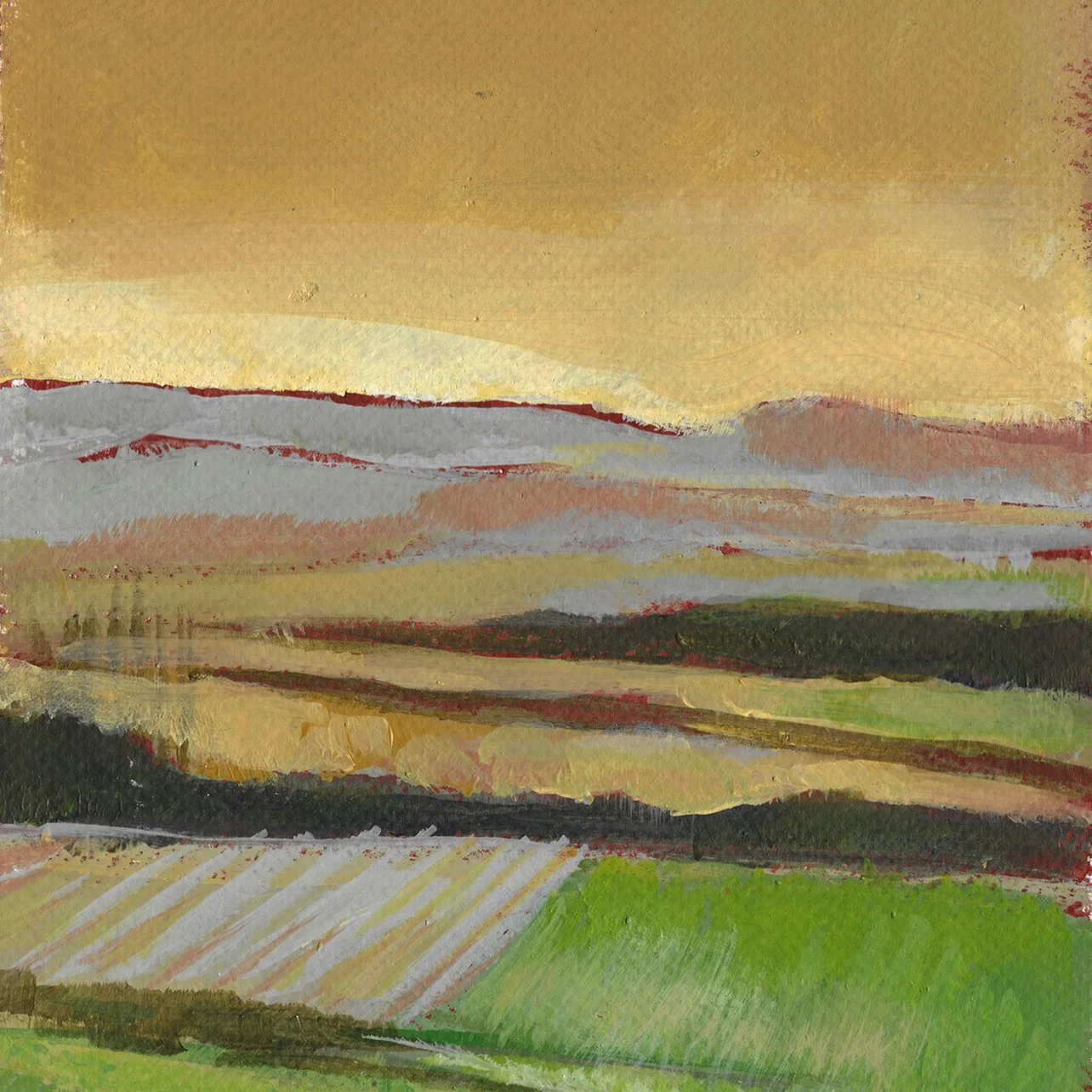 In the field
