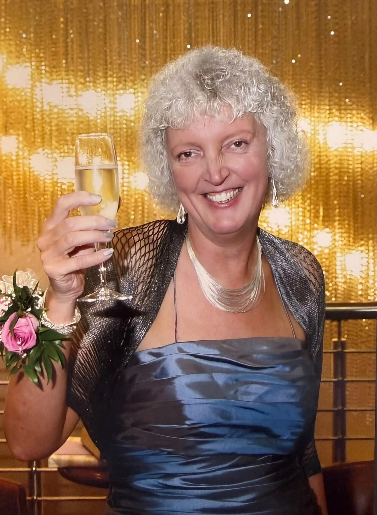 This is Janet Mary Giles, her daughter Stephanie says "for my beautiful mum who loved Christmas.  You now will always be my favourite to look at on the tree".

Stephanie now has an ashes bauble in honour of her beautiful mum who loved Christmas.   No