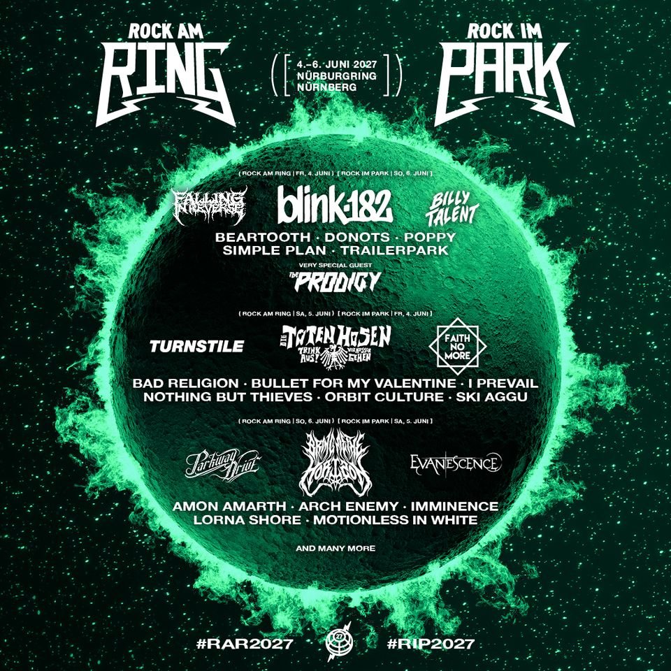 Rock am Ring 2027 reveals Bring Me The Horizon, Faith No More and Parkway Drive in first major line-up wave