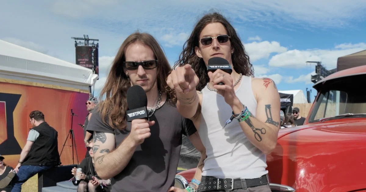 Return To Dust members Matty Bielawski and Graham Stanush speaking to Festpod after their first UK show at Download Festival 2026.