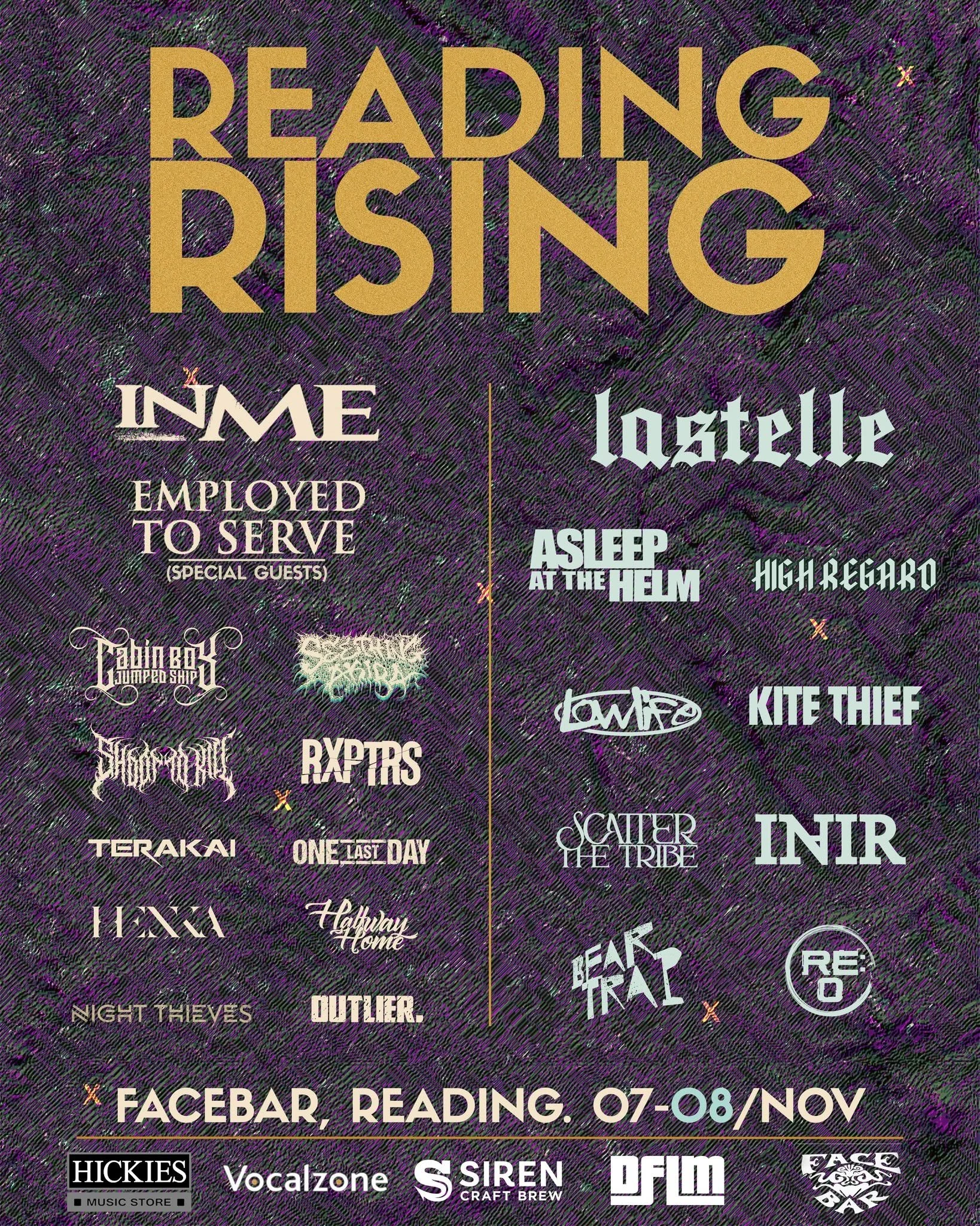 Reading Rising 2026 lineup poster