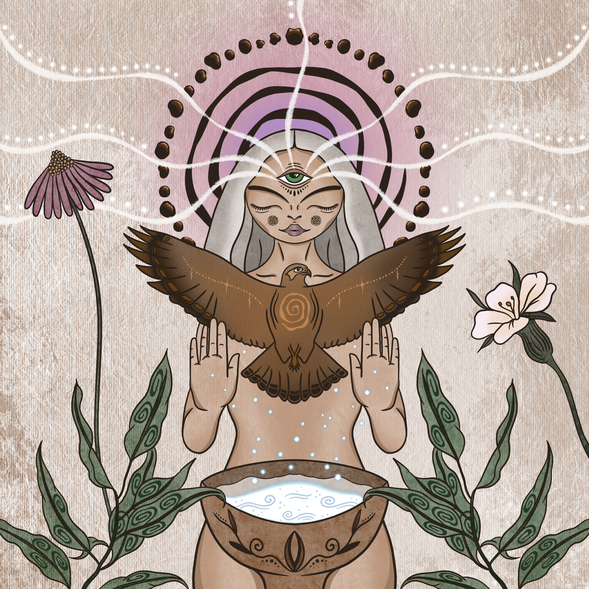 of earth and water art print