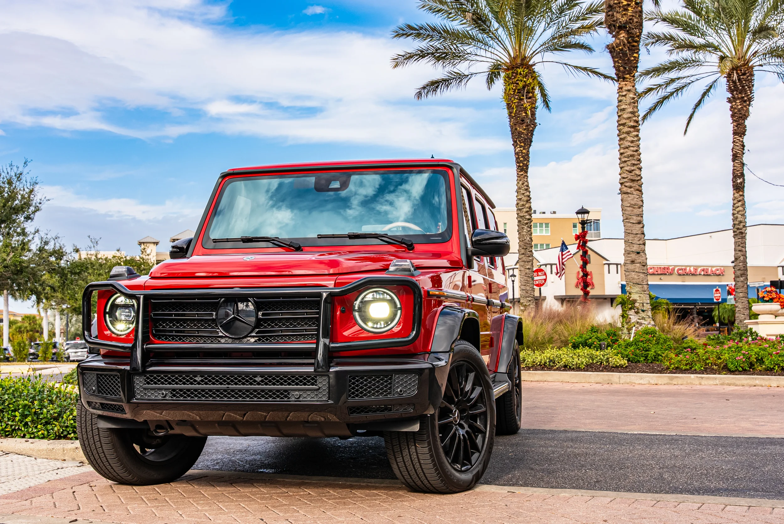 Sarasota Motor Club - Mercedes-Benz G-Class rental Sarasota - Red Mercedes-Benz G-Class luxury SUV available for rental in Sarasota