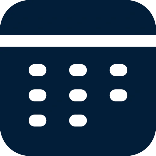 Close-up of a blue keypad with black buttons.