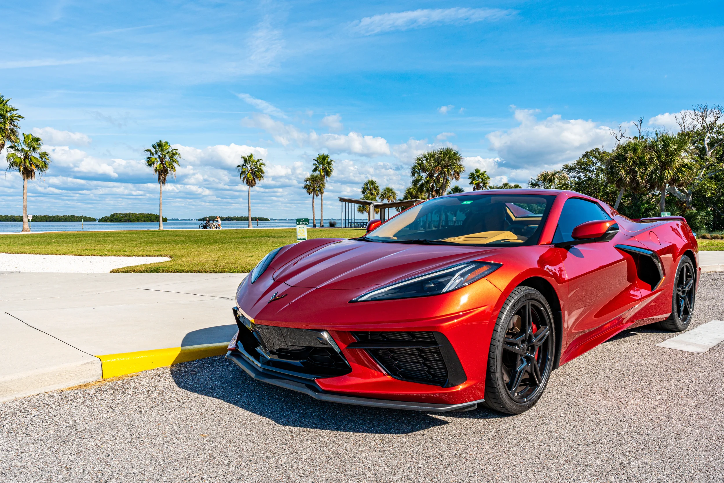 Sarasota Motor Club - Corvette Stingray Z51 rental Sarasota - Red Corvette Stingray Z51 sports car available for rental in St. Regis
