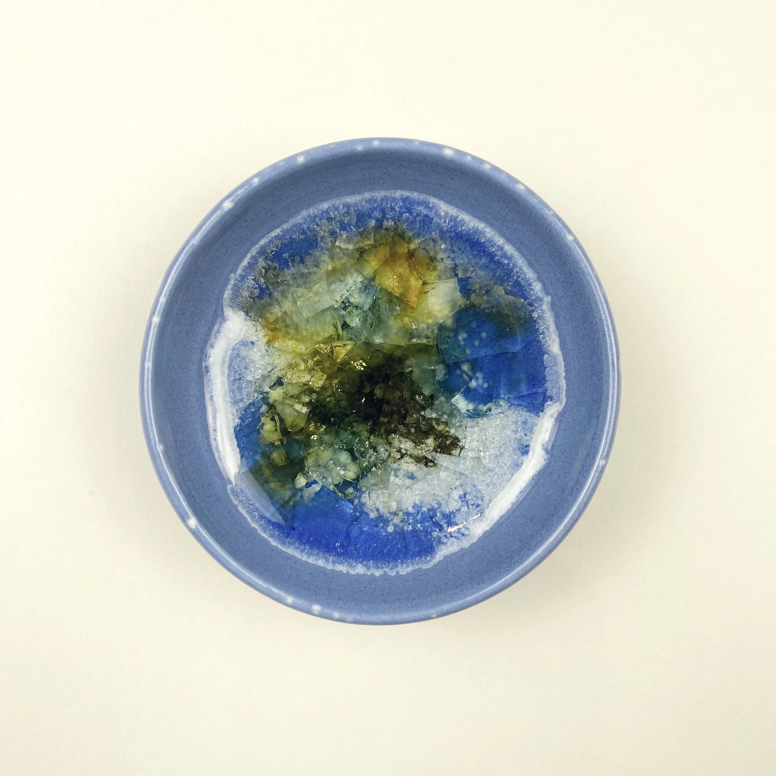 Blue Seaglass Bowl