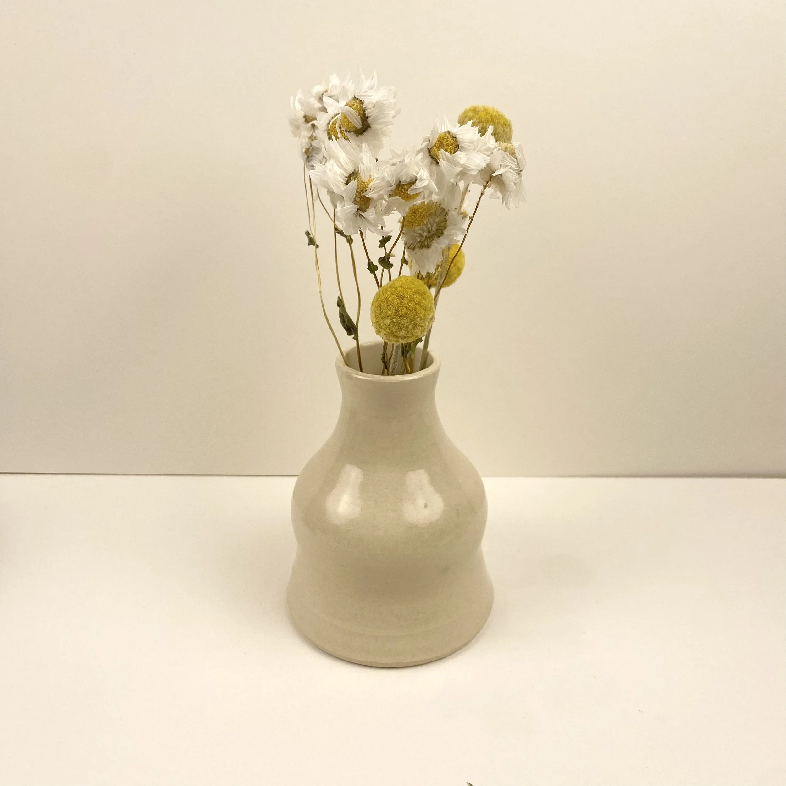 Cream Bud Vase