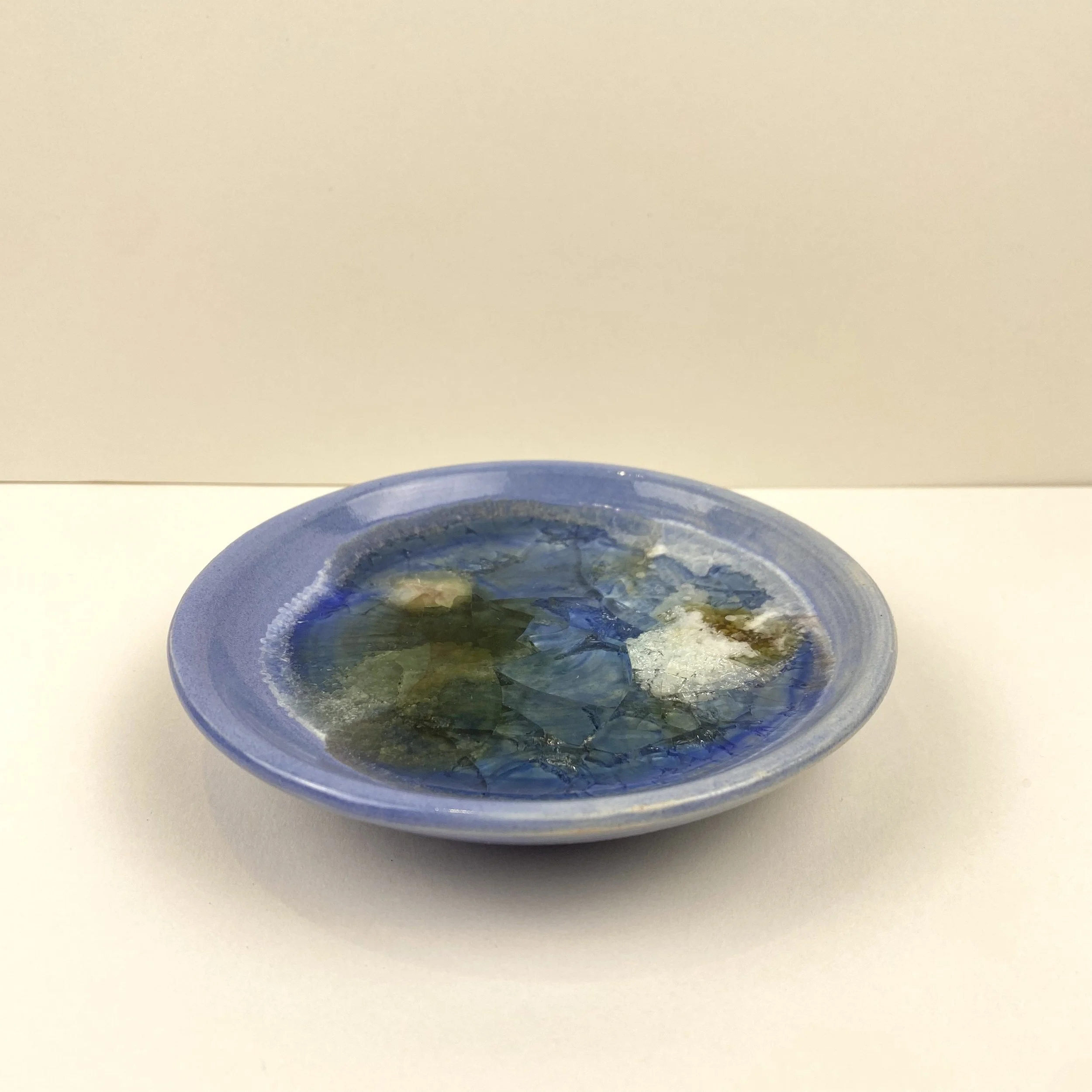 Blue Seaglass Dish