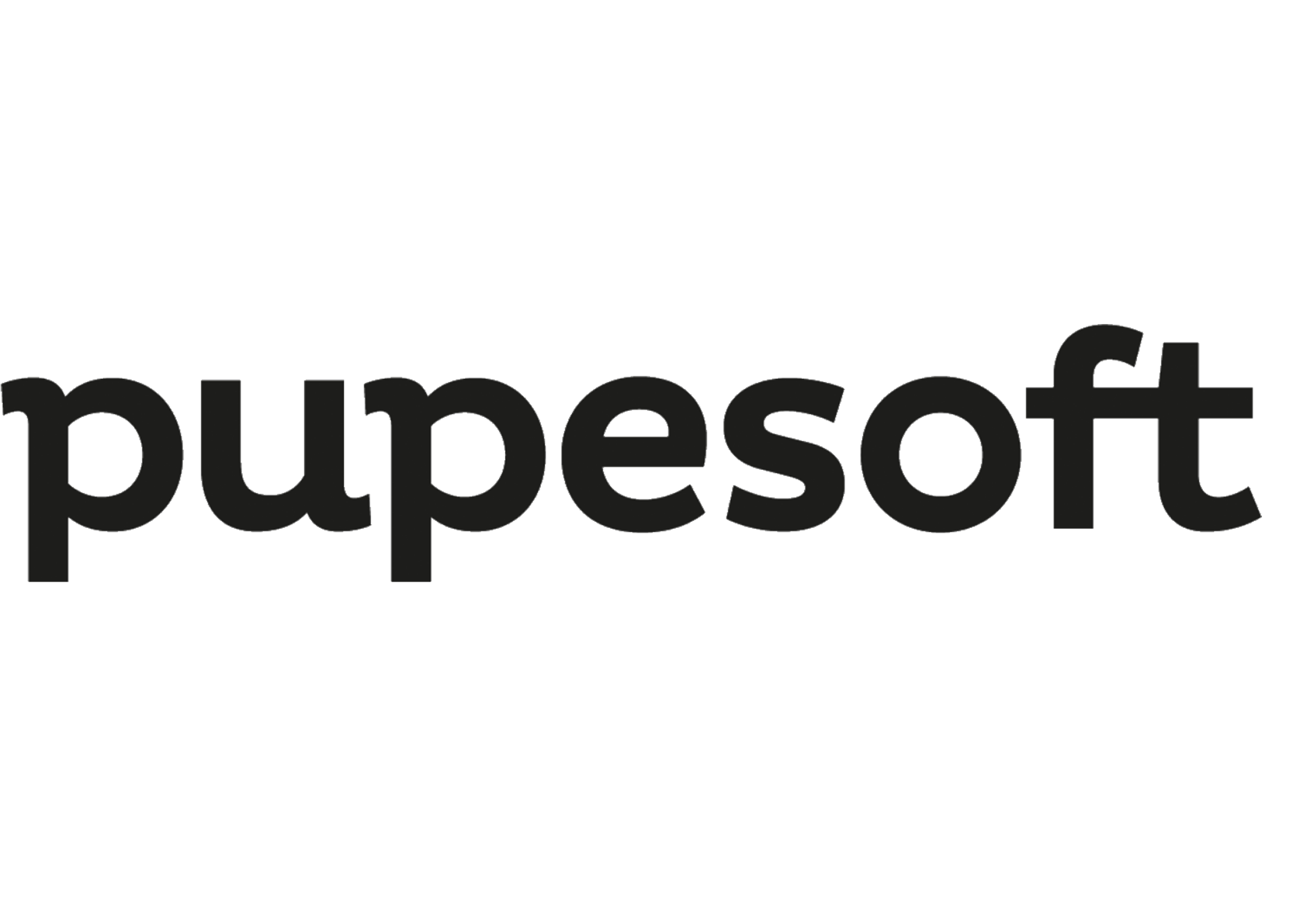 The word 'pubesoft' written in large, bold black letters on a white background.