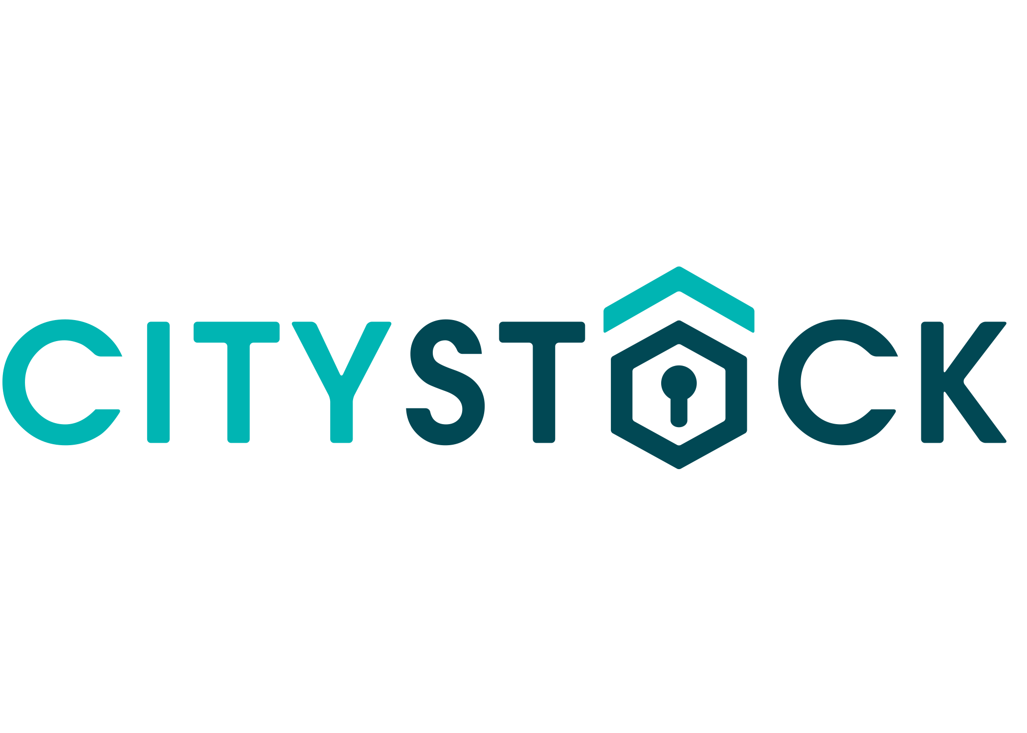 CityStock logo with stylized teal and dark blue text and a hexagonal building icon.
