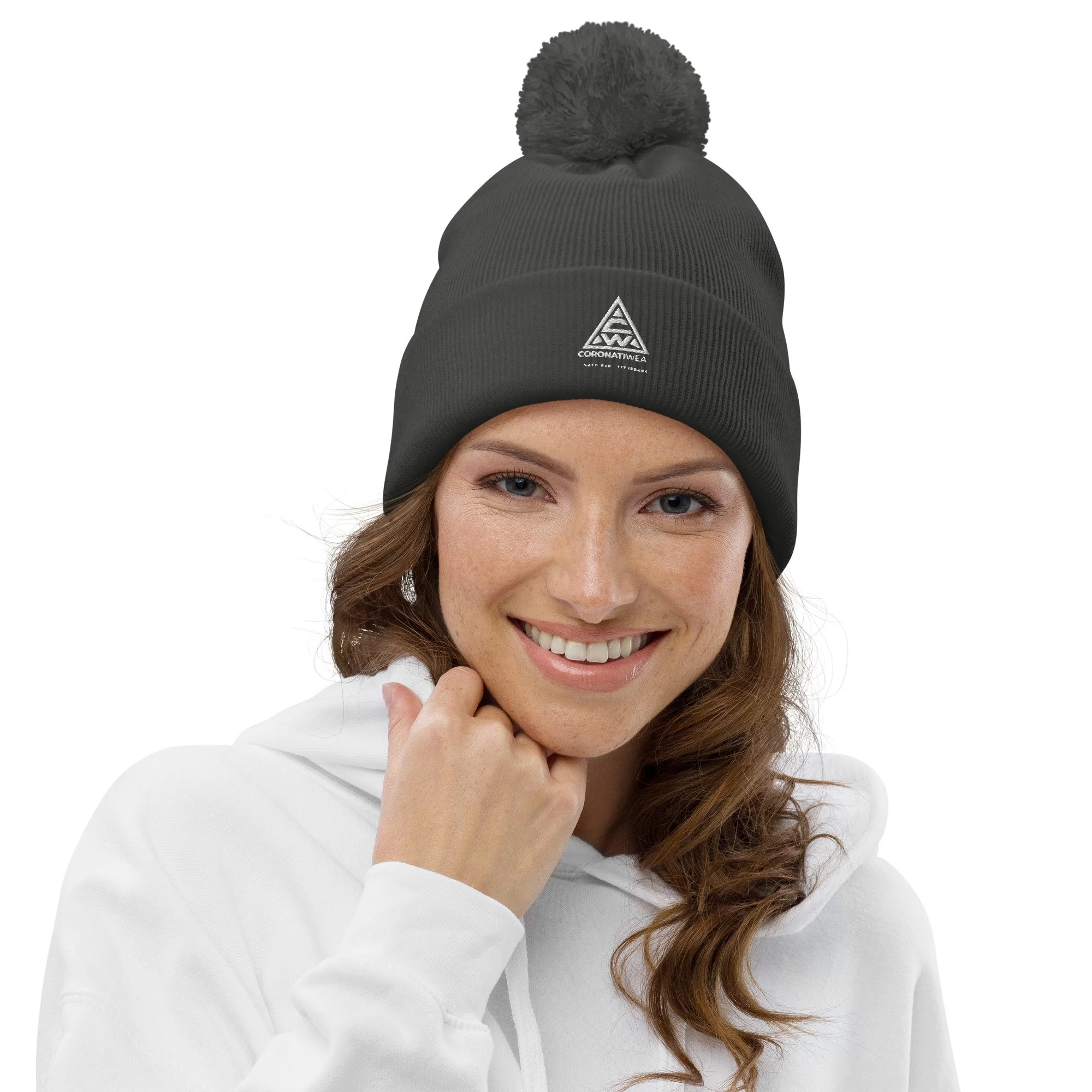 Berretto CoronatiWear Black Edition con Pompon