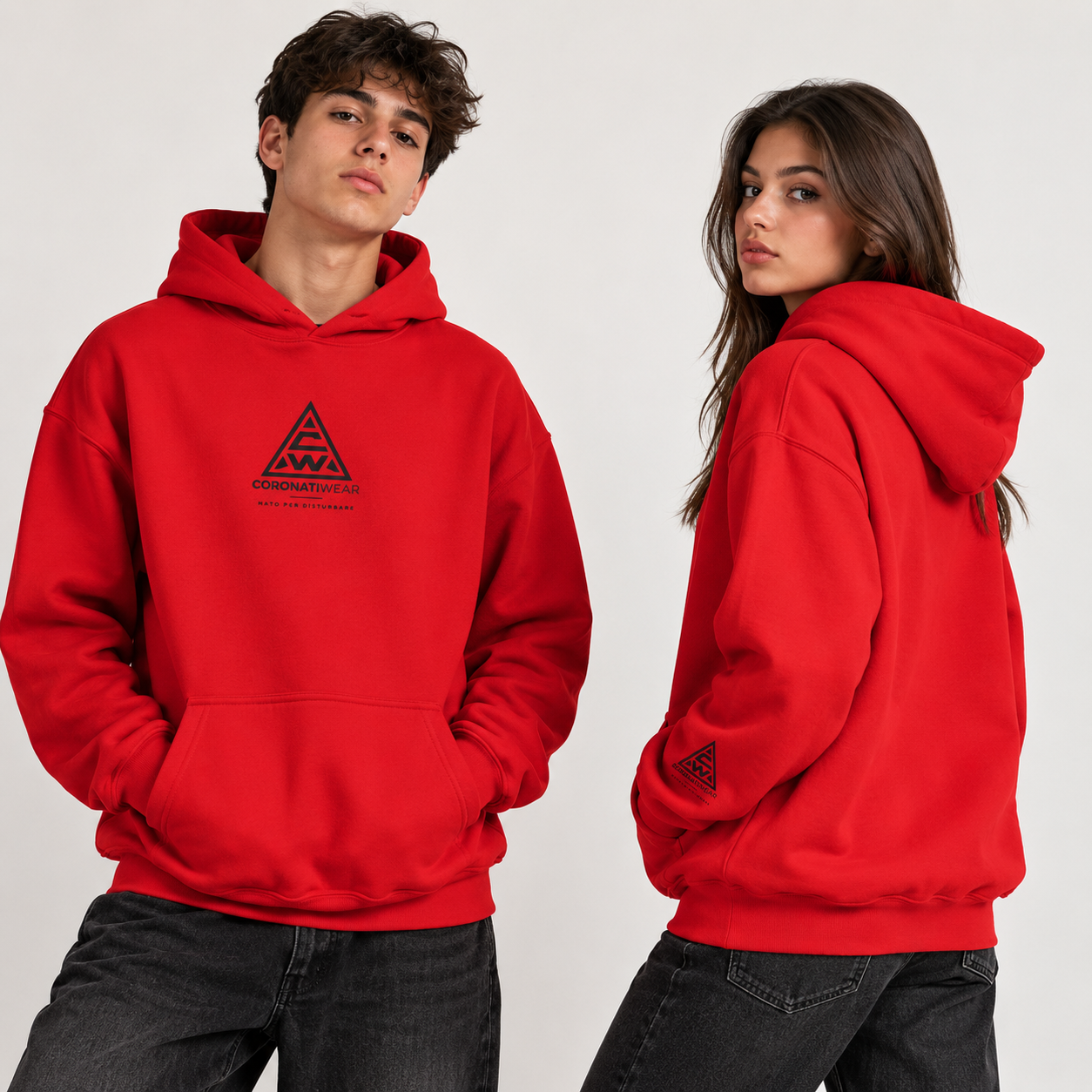 CoronatiWear Hoodie Ricamato – Milano Italia