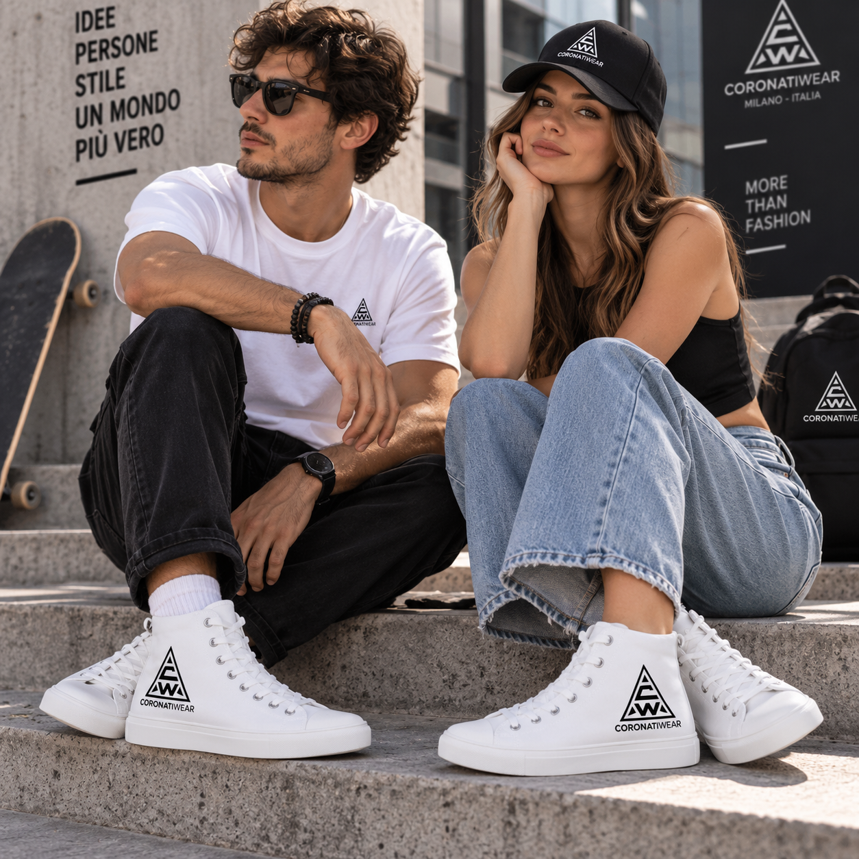Scarpe Alte Coronatiwear AW White Edition