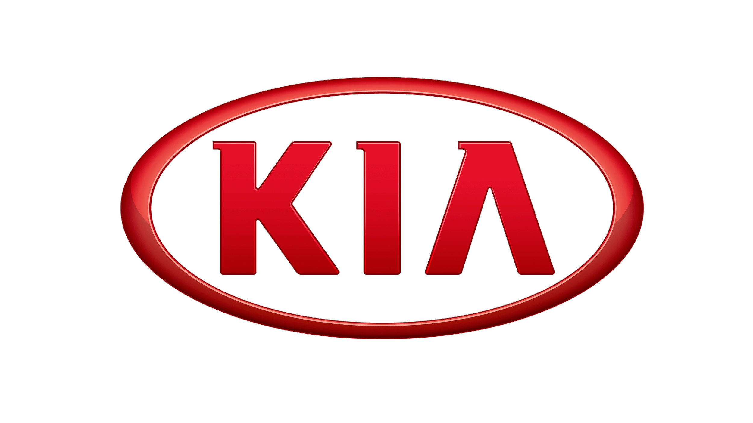 Logo de la marque Kia avec un fond noir
