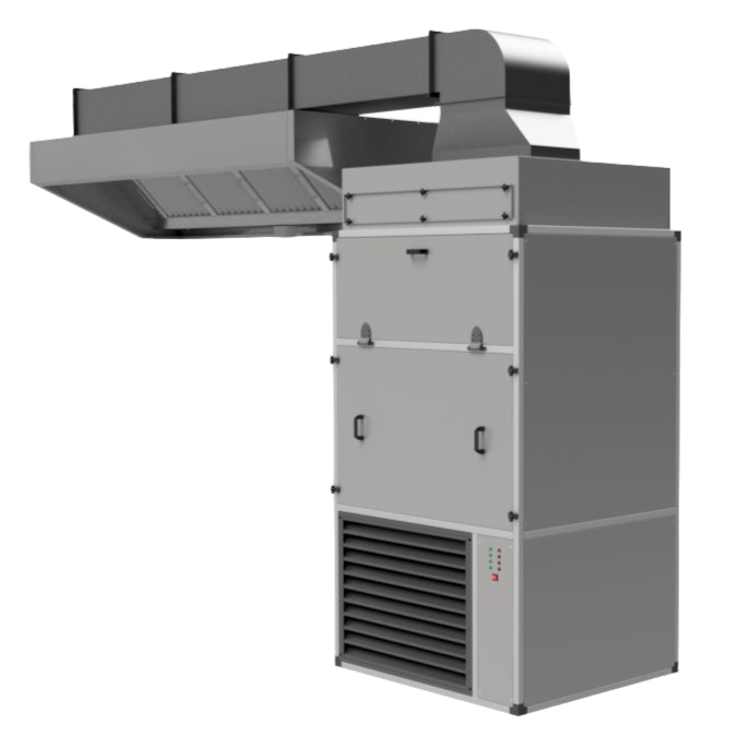 Kitchen Extraction, Recirculation, and Odour Control Unit