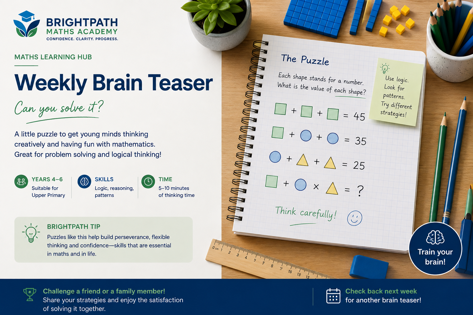Weekly Brain Teaser #1: Can You Crack the Code?