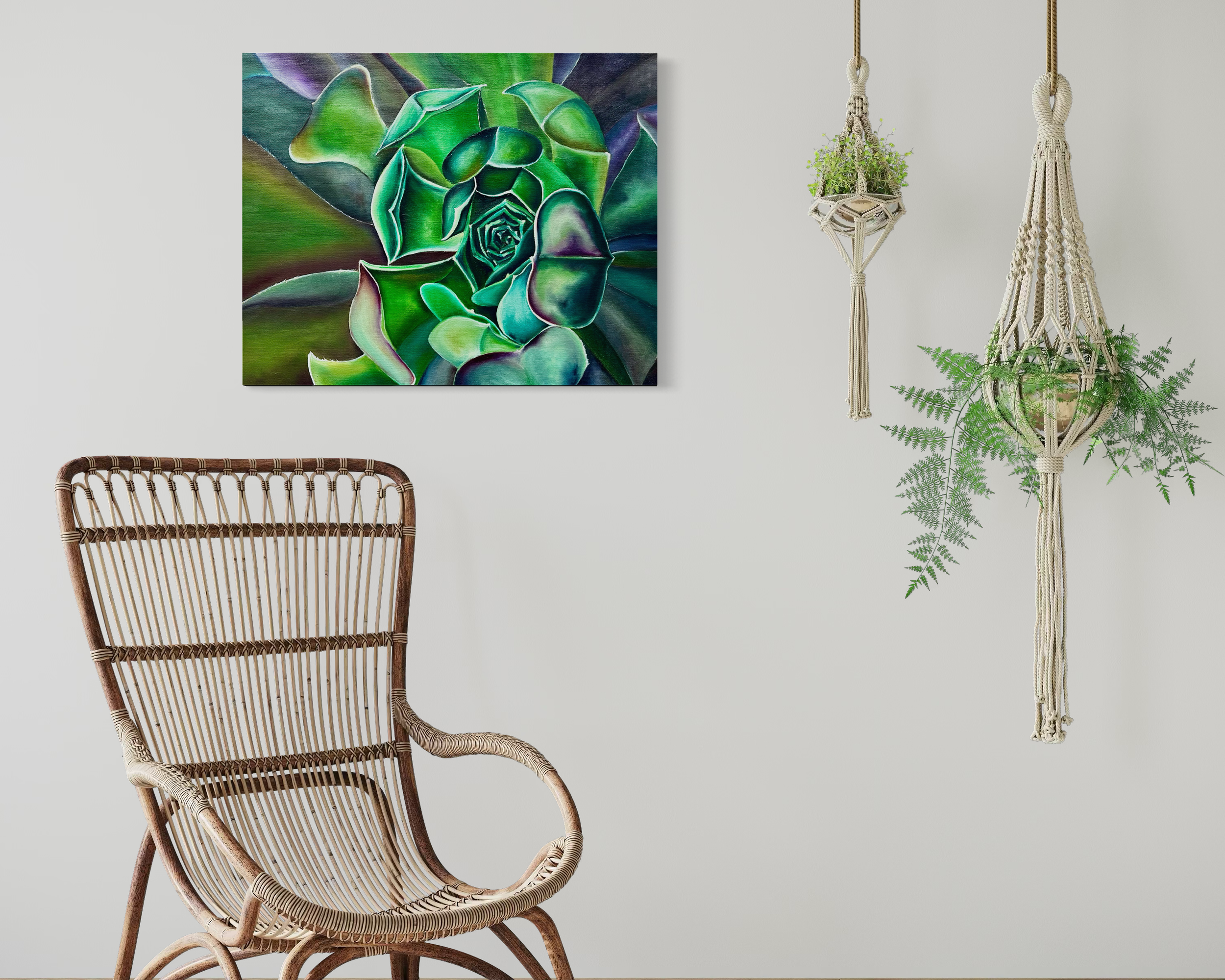 Succulent-serenity-oil-painting-anitha-iyer-6