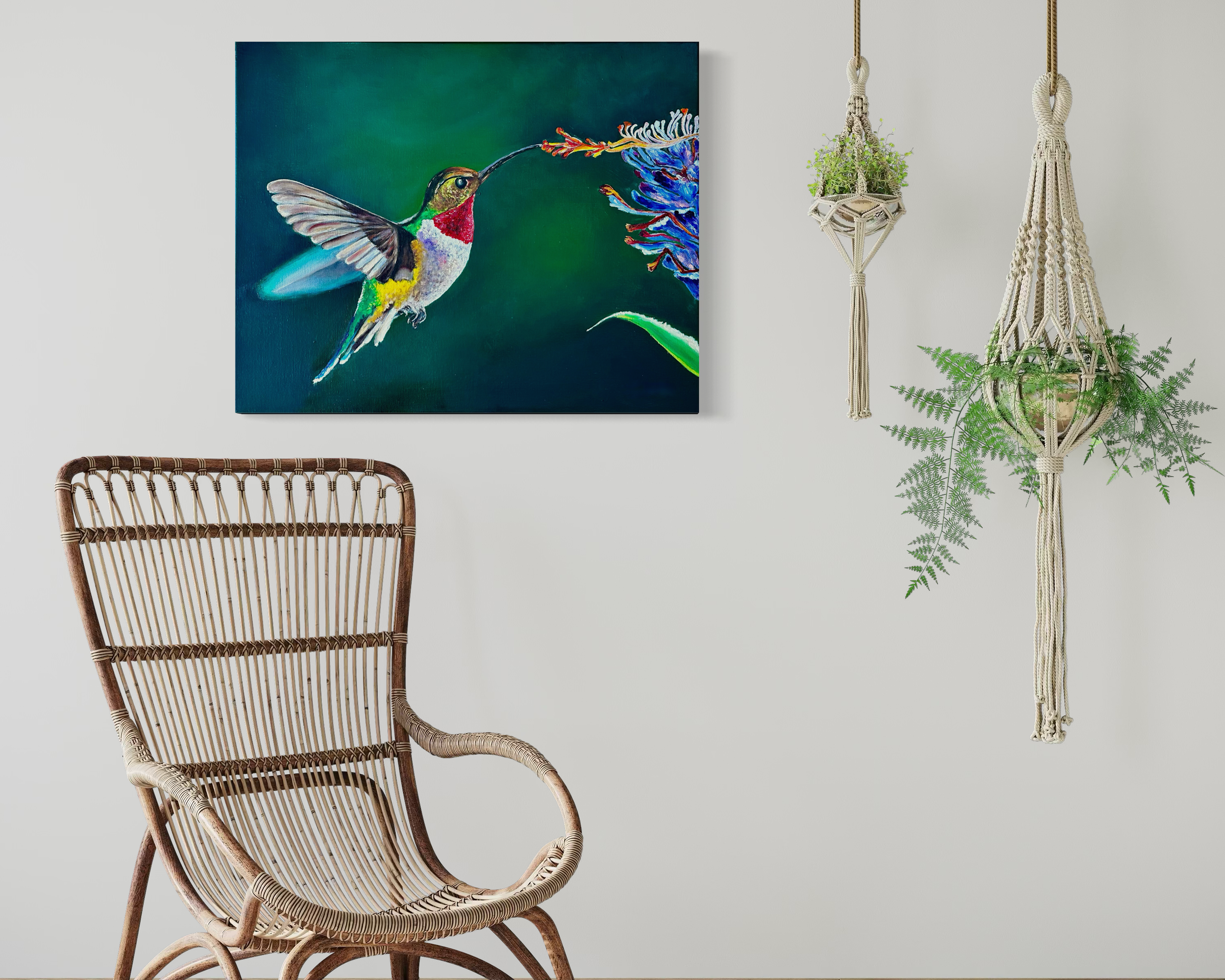 between-heartbeats-hummingbird-oil-painting-anitha-iyer6