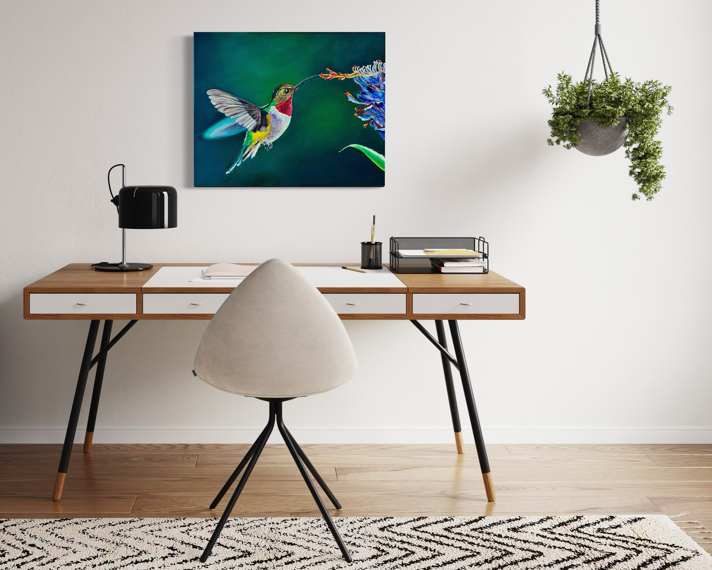 between-heartbeats-hummingbird-oil-painting-anitha-iyer5