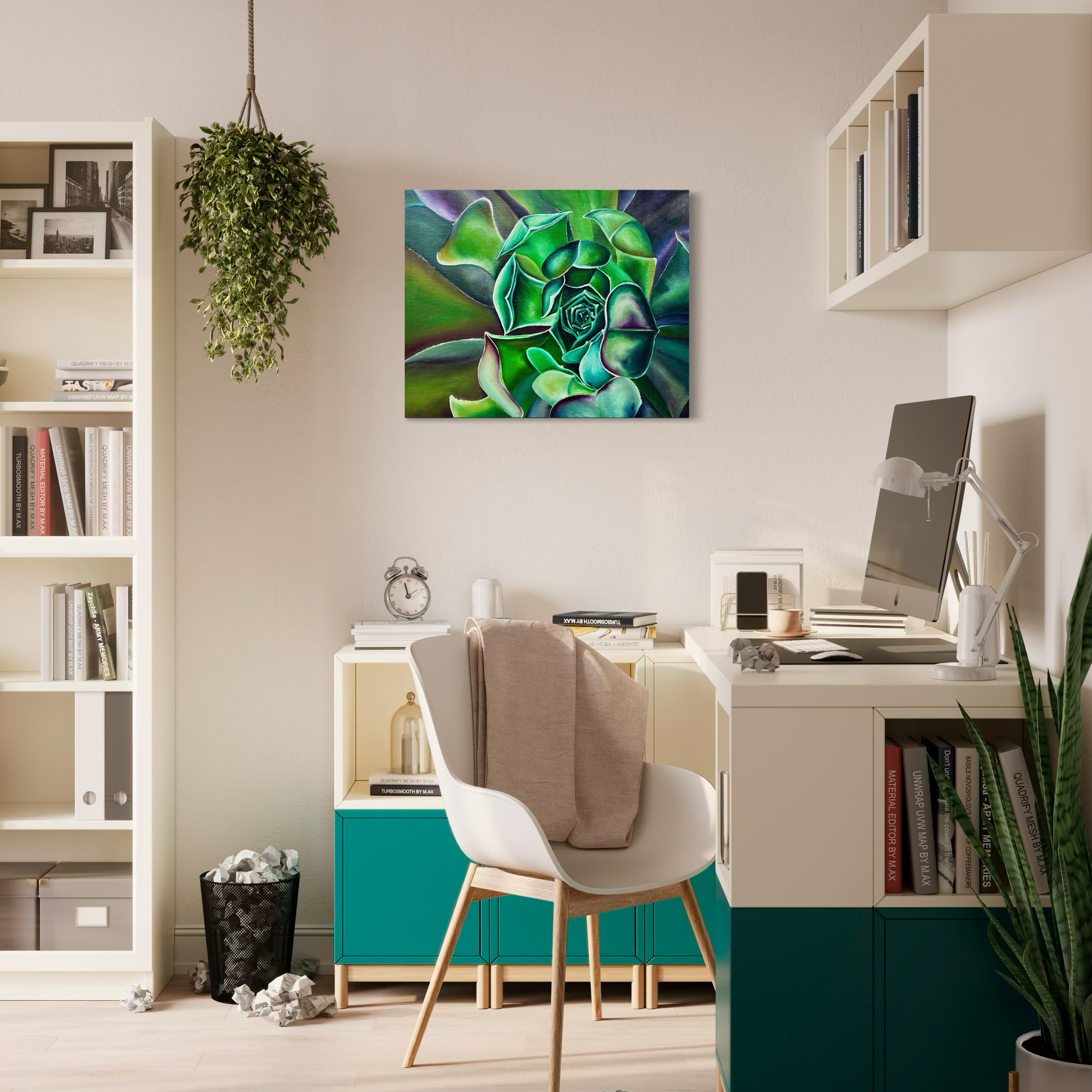 Succulent-serenity-oil-painting-anitha-iyer-4