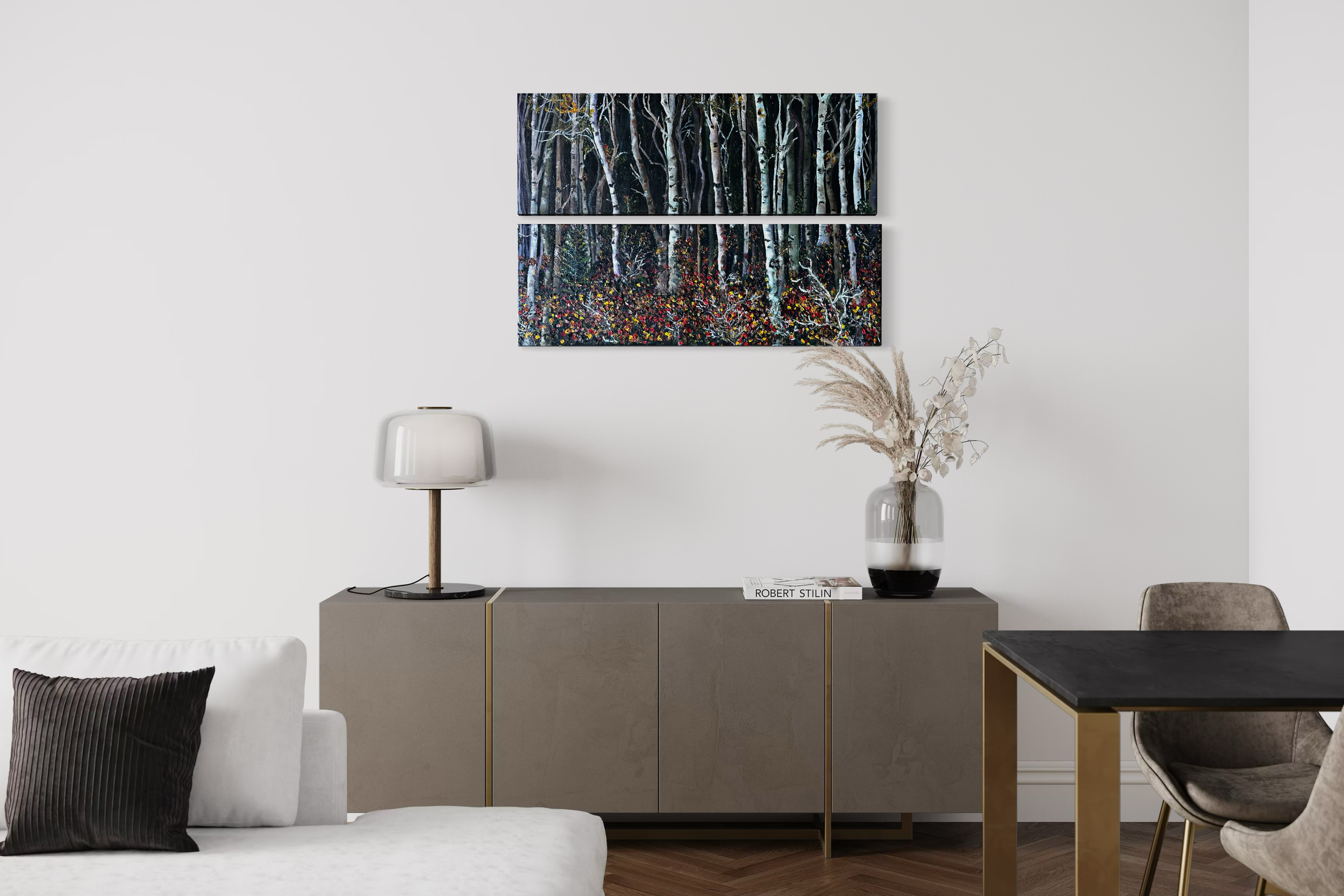the-forest-remembers-birch-forest-oil-painting-anitha-iyer3