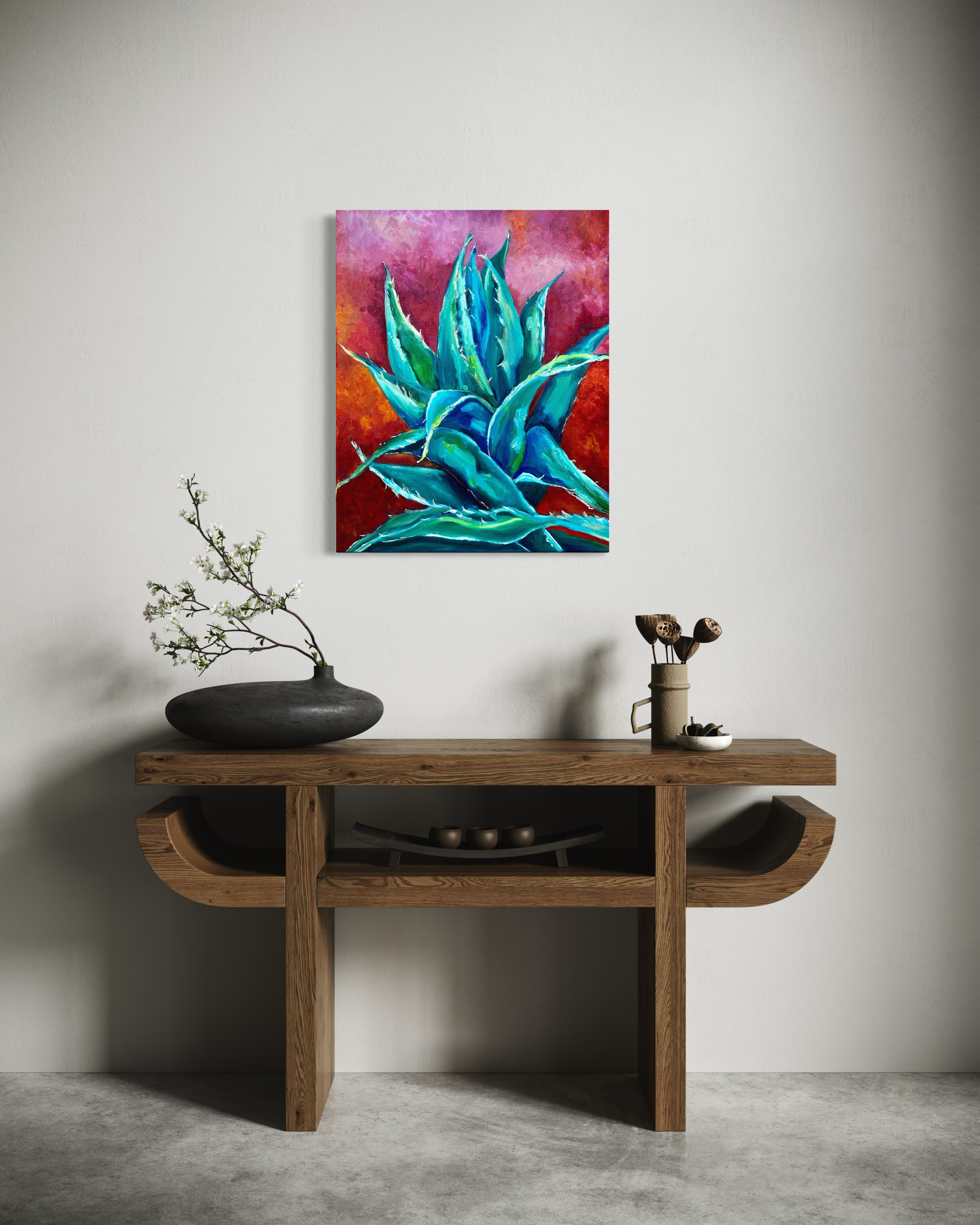 Agave-expressive-oil-painting-anitha-iyer-2