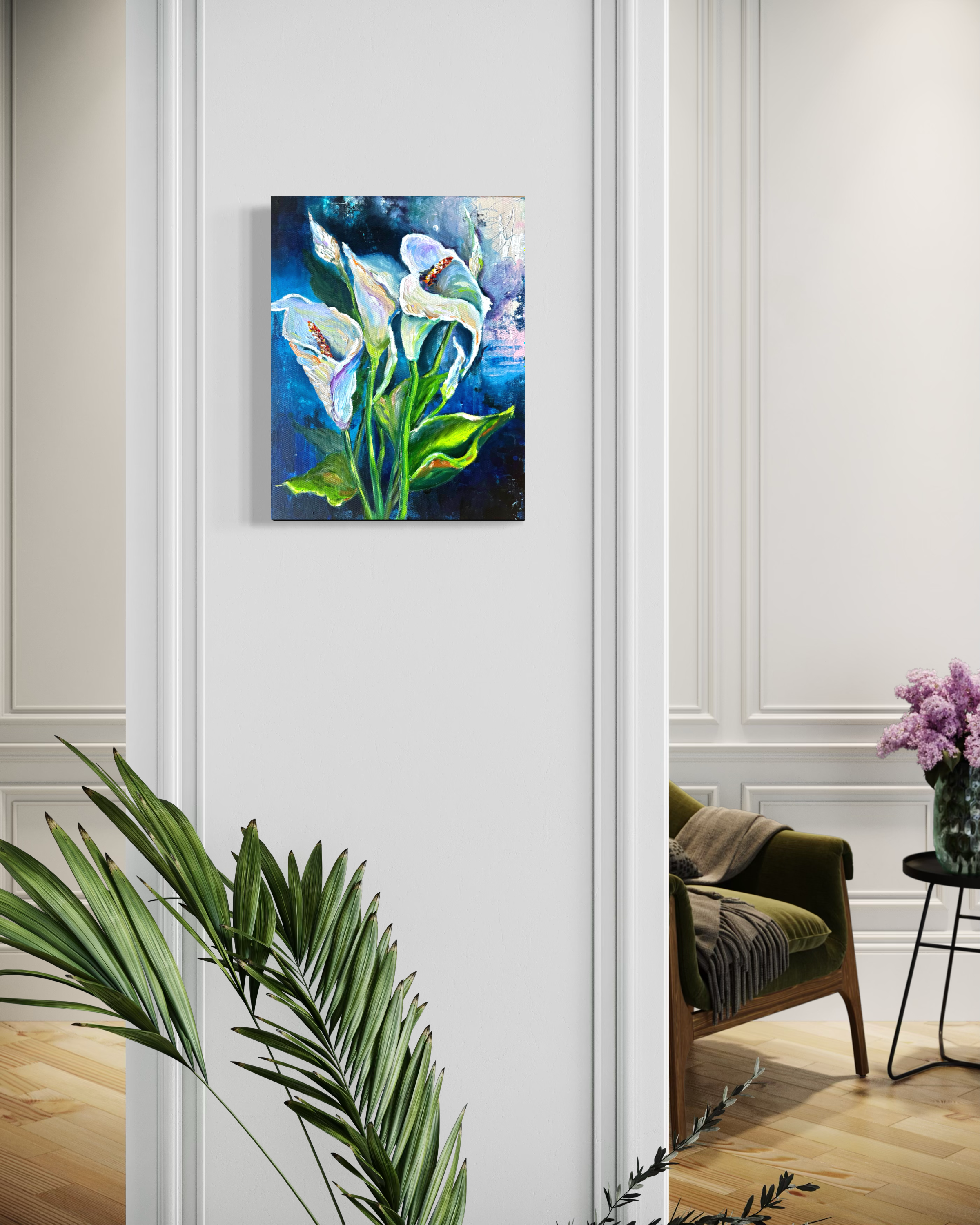 Velvet Bloom-floral-oil-painting-calla-lily-by-San-Francisco-artist-anitha-iyer5