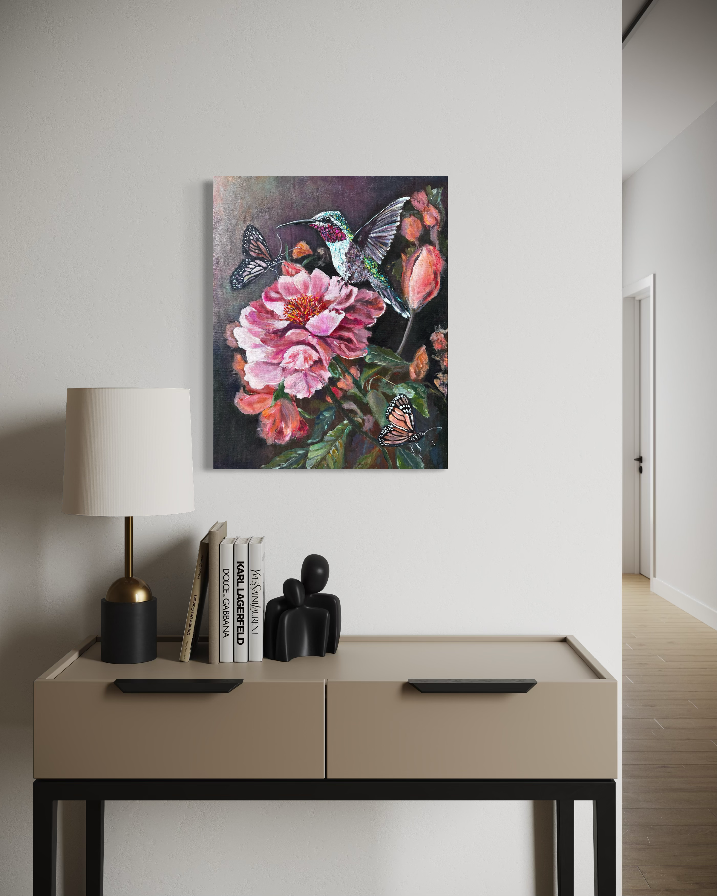 hummingbird-floral-painting-anitha-iyer5