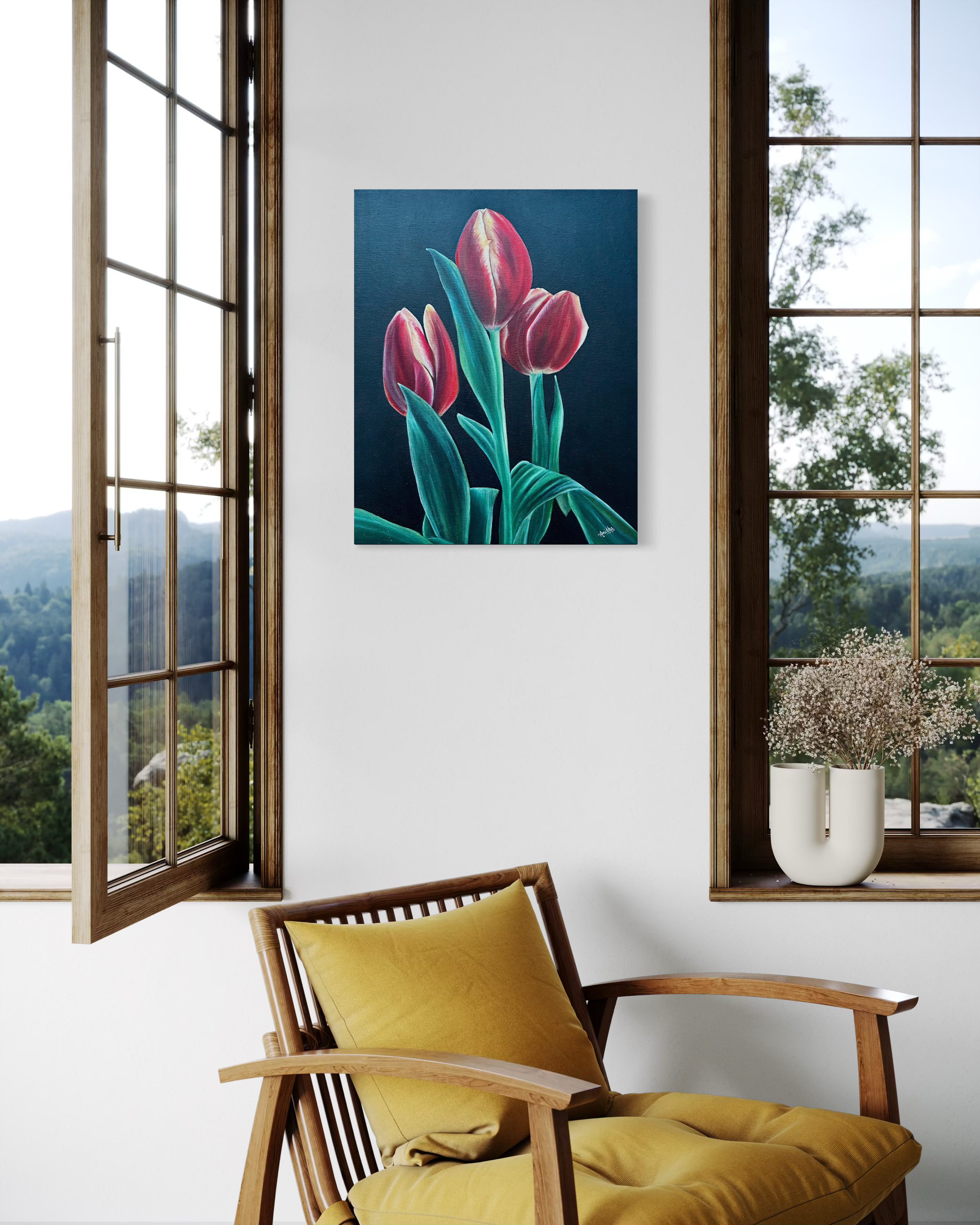 midnight-tulips-oil-painting-anitha-iyer8
