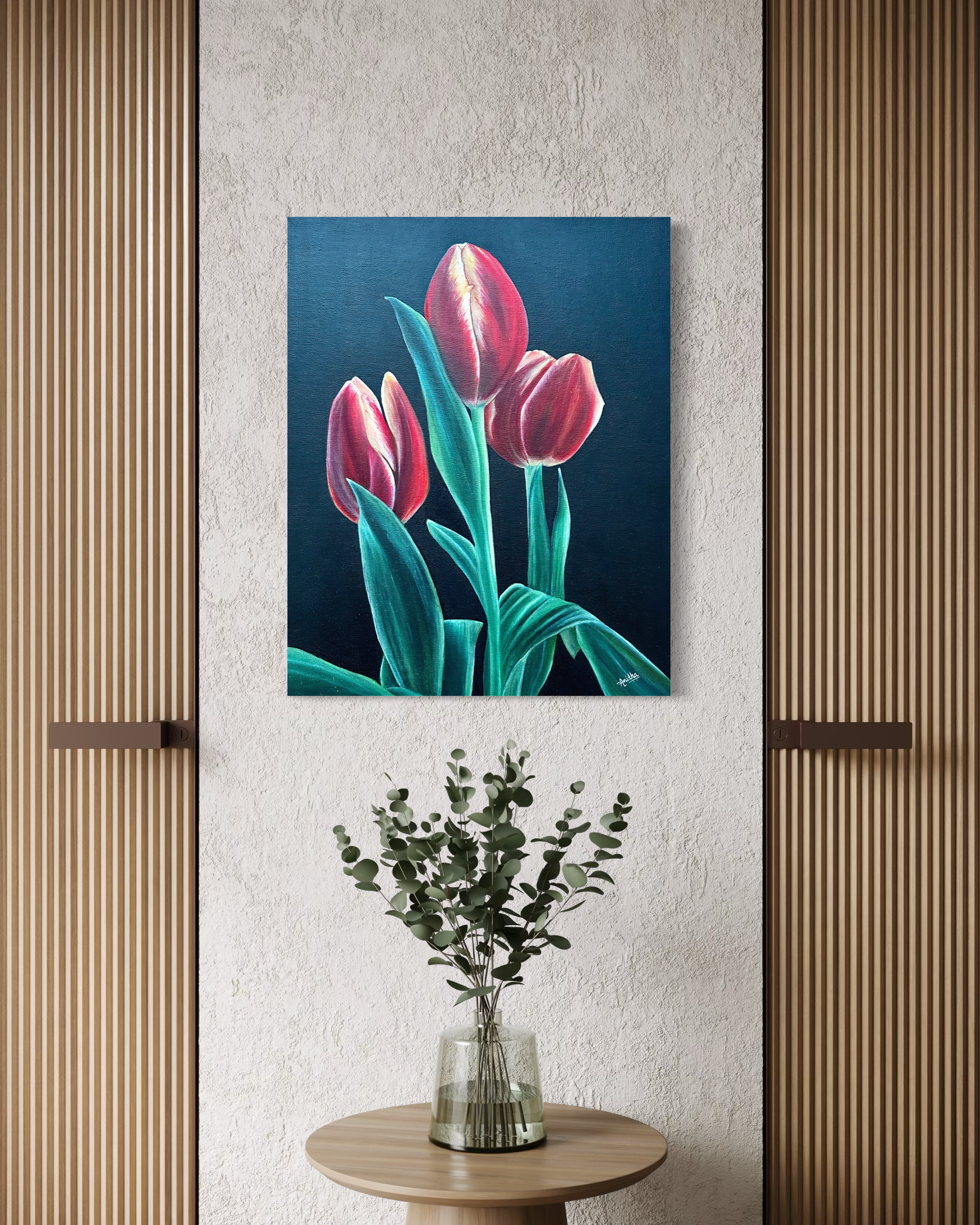 midnight-tulips-oil-painting-anitha-iyer7