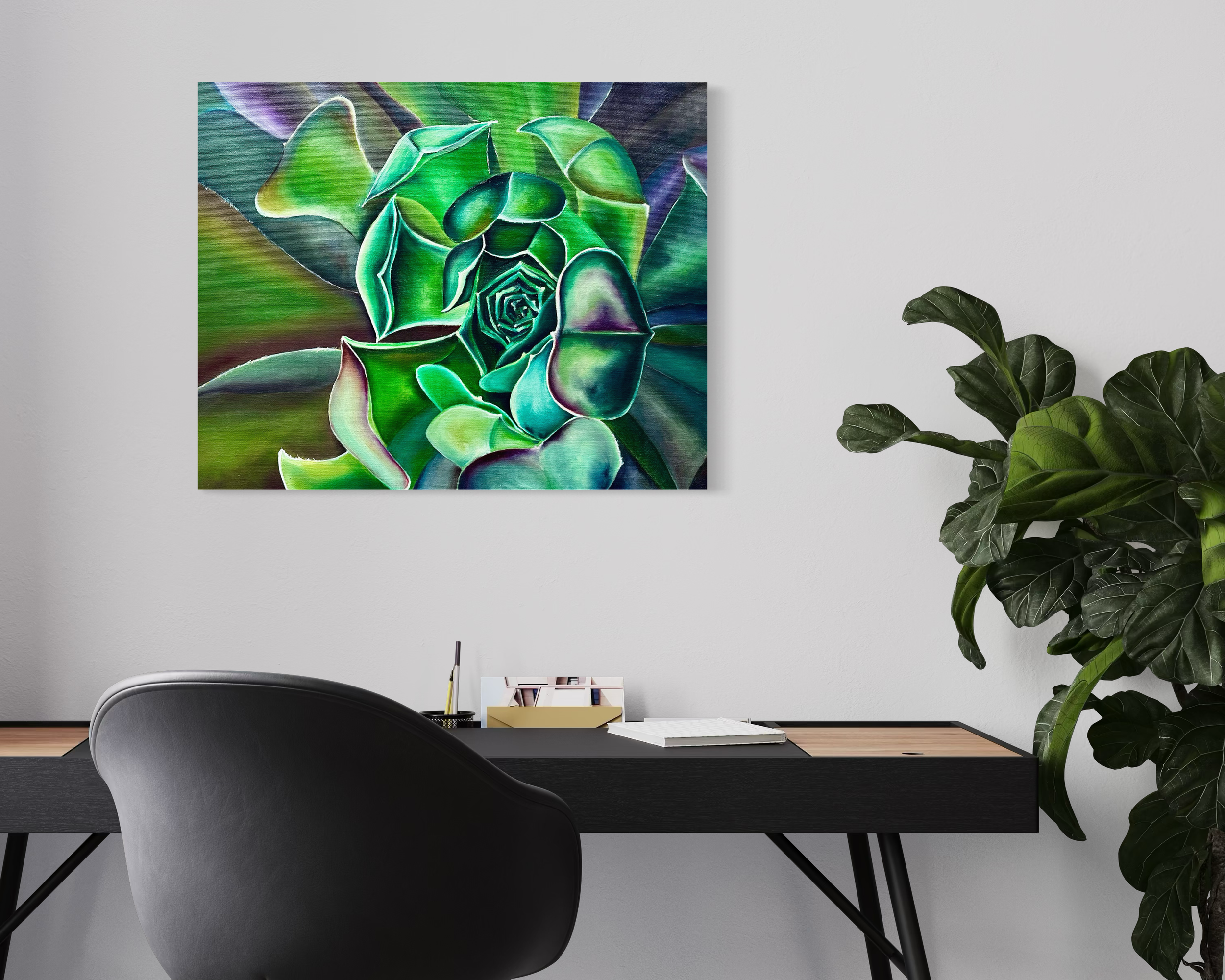 Succulent-serenity-oil-painting-anitha-iyer-8