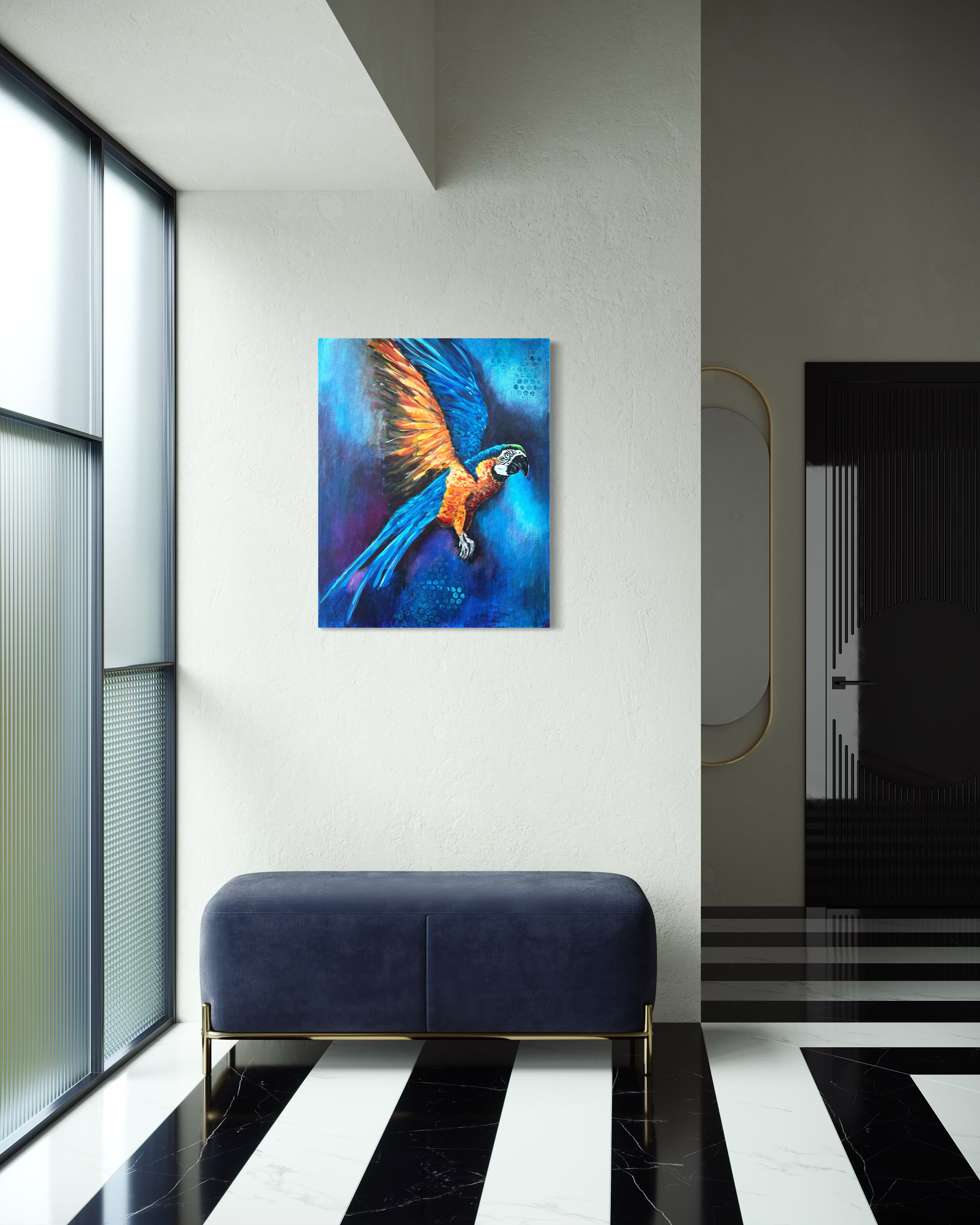 Feisty-Zulee-bird-painting-anitha-iyer7