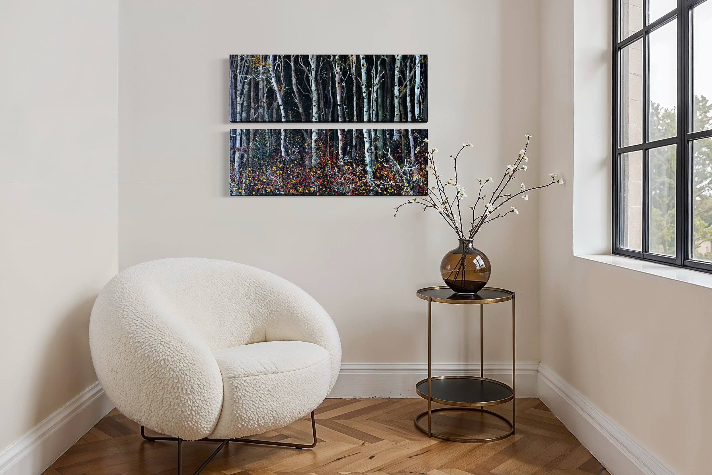 the-forest-remembers-birch-forest-oil-painting-anitha-iyer6