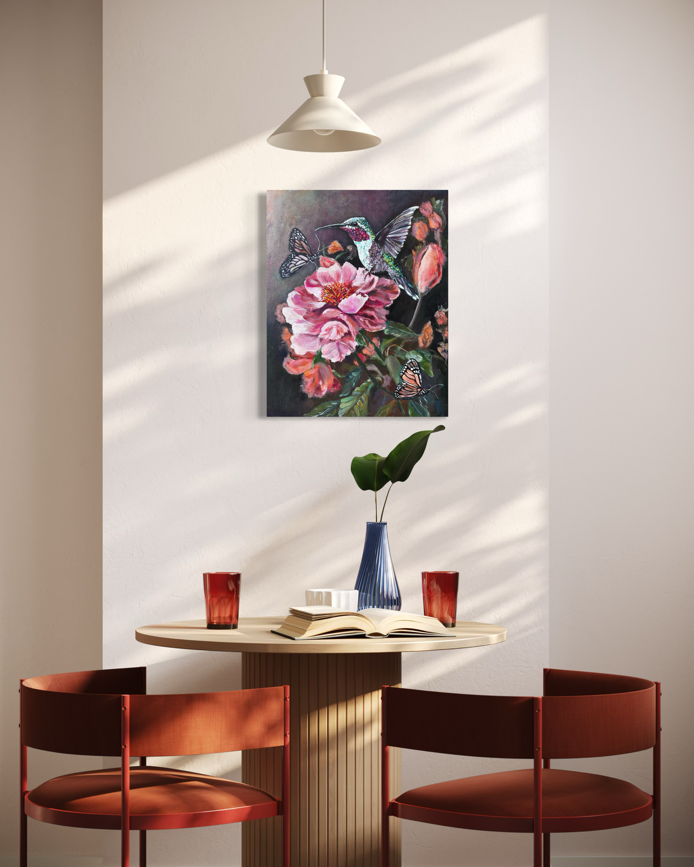 hummingbird-floral-painting-anitha-iyer7