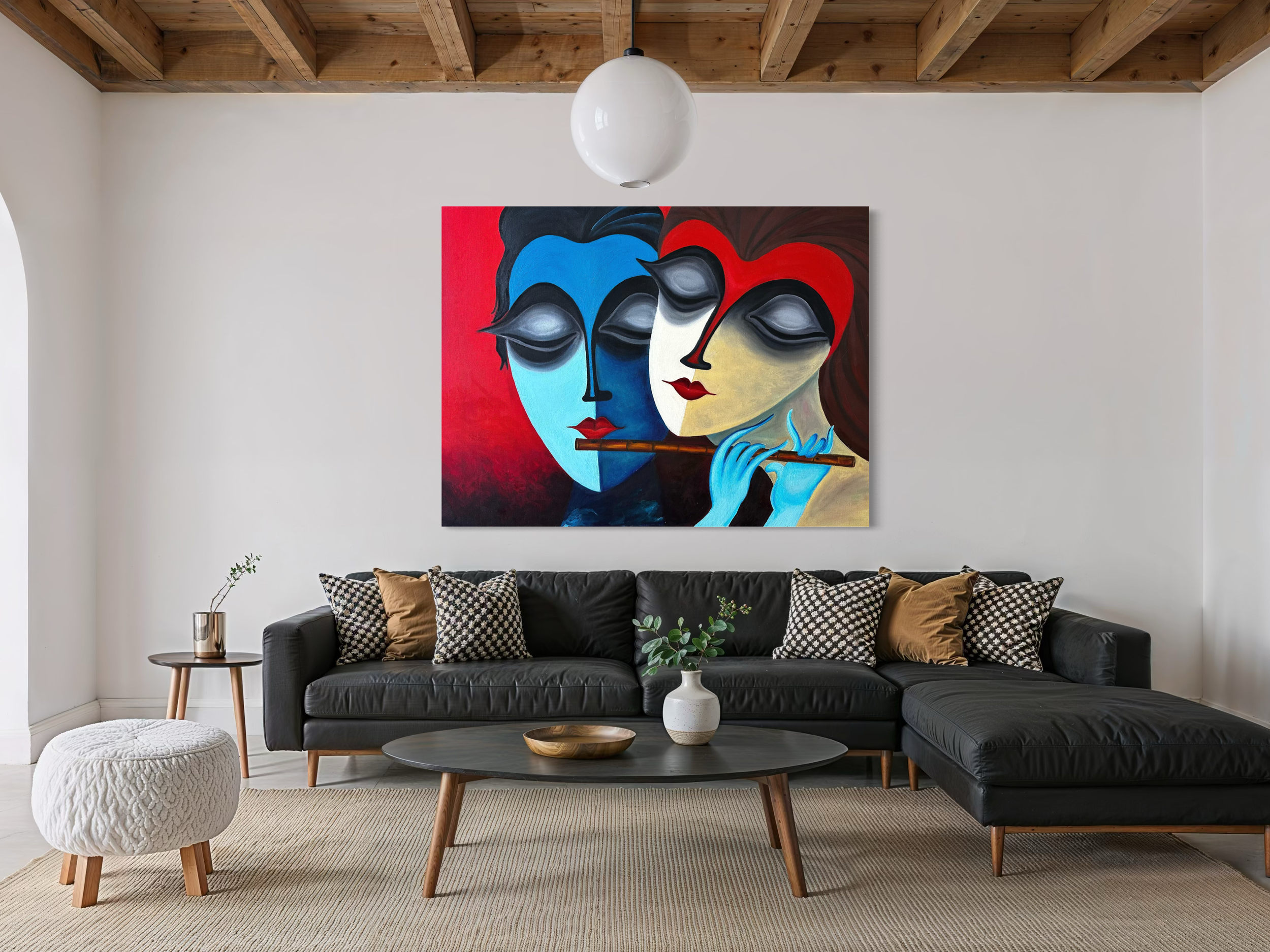 eternal-connection-contemporary-indian-oil-painting-anitha-iyer10