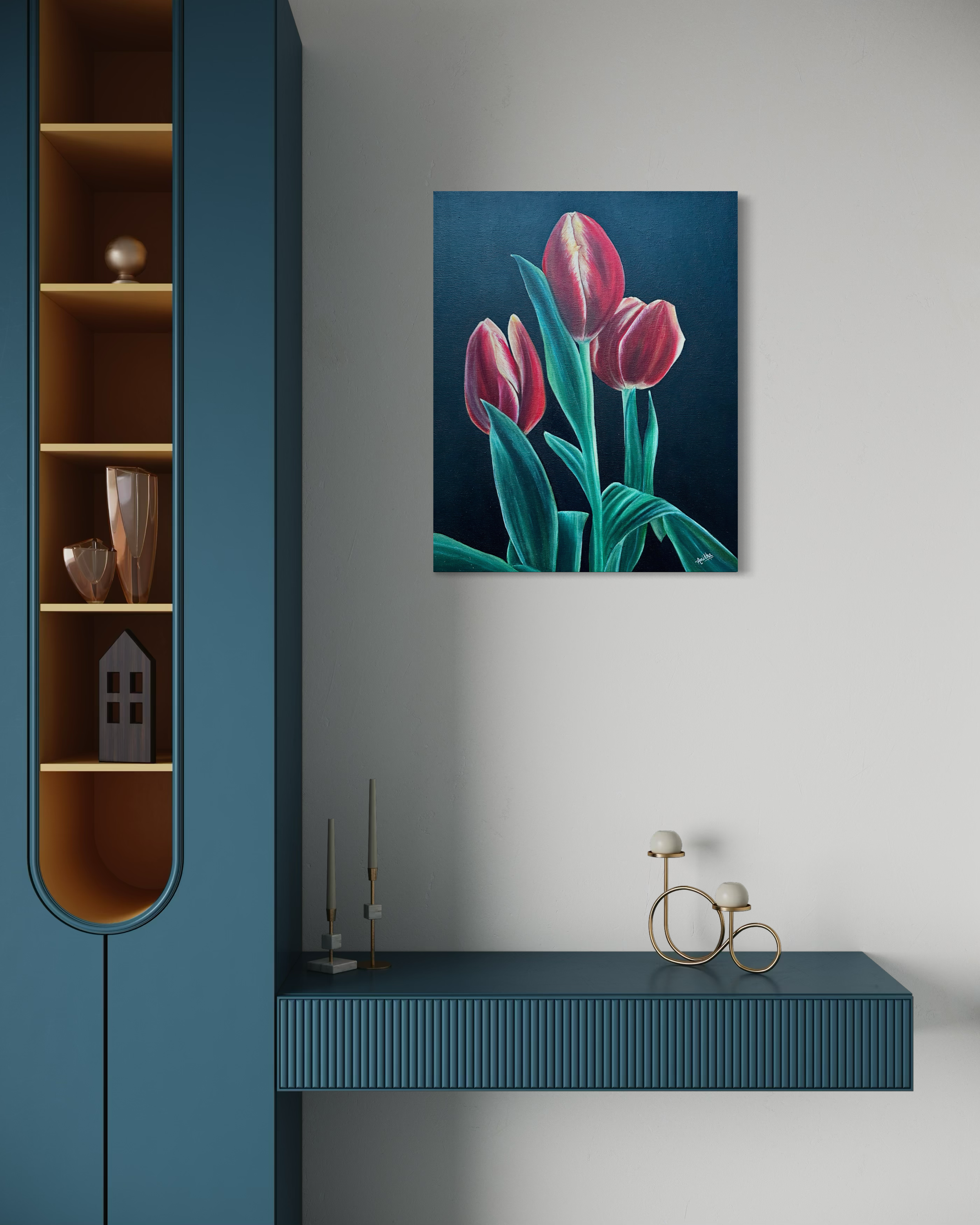 midnight-tulips-oil-painting-anitha-iyer9