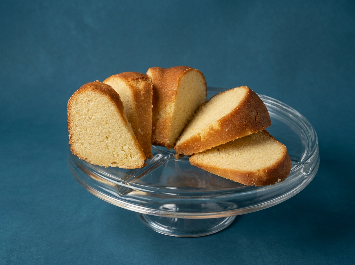 Lemon Pound Cake Slices