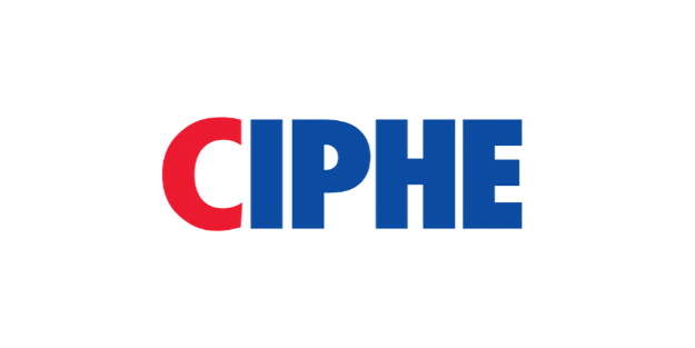 Logo with the word 'CIPH' in red and blue letters.