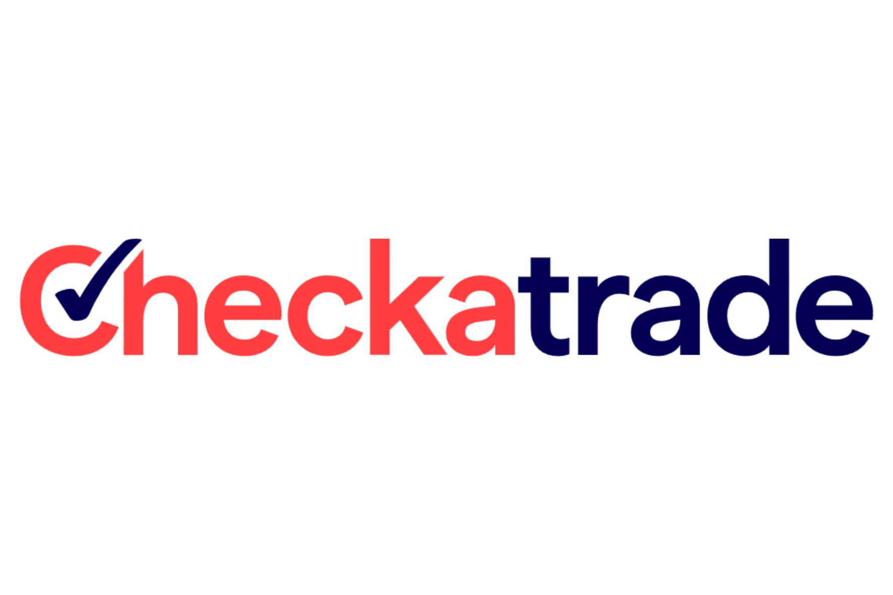 The word checkbox in red and navy with a checkmark inside the letter C