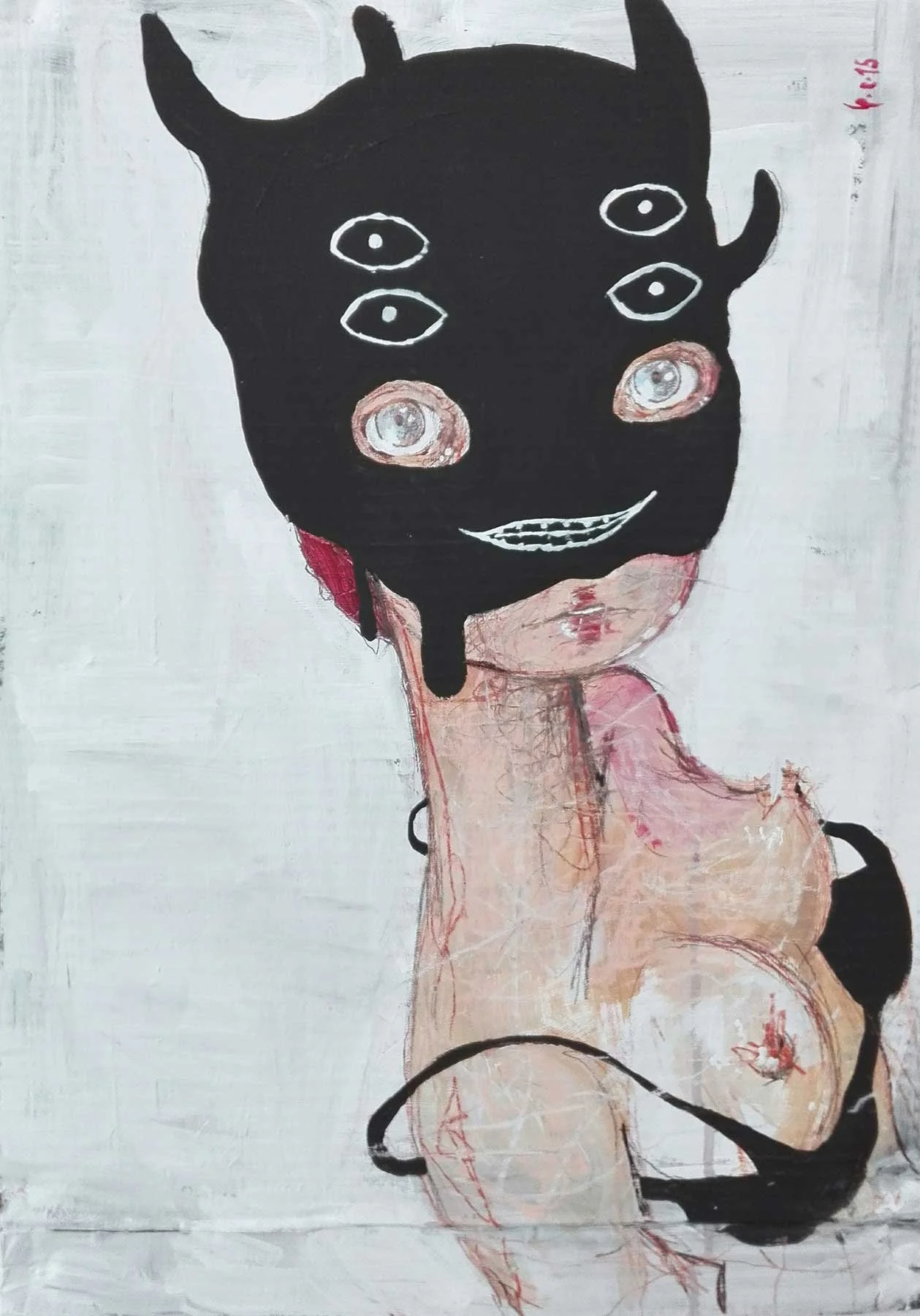 "Dea della Sessualità" Something to believe in by Diego Gabriele
acrylic and pencil on cardboard