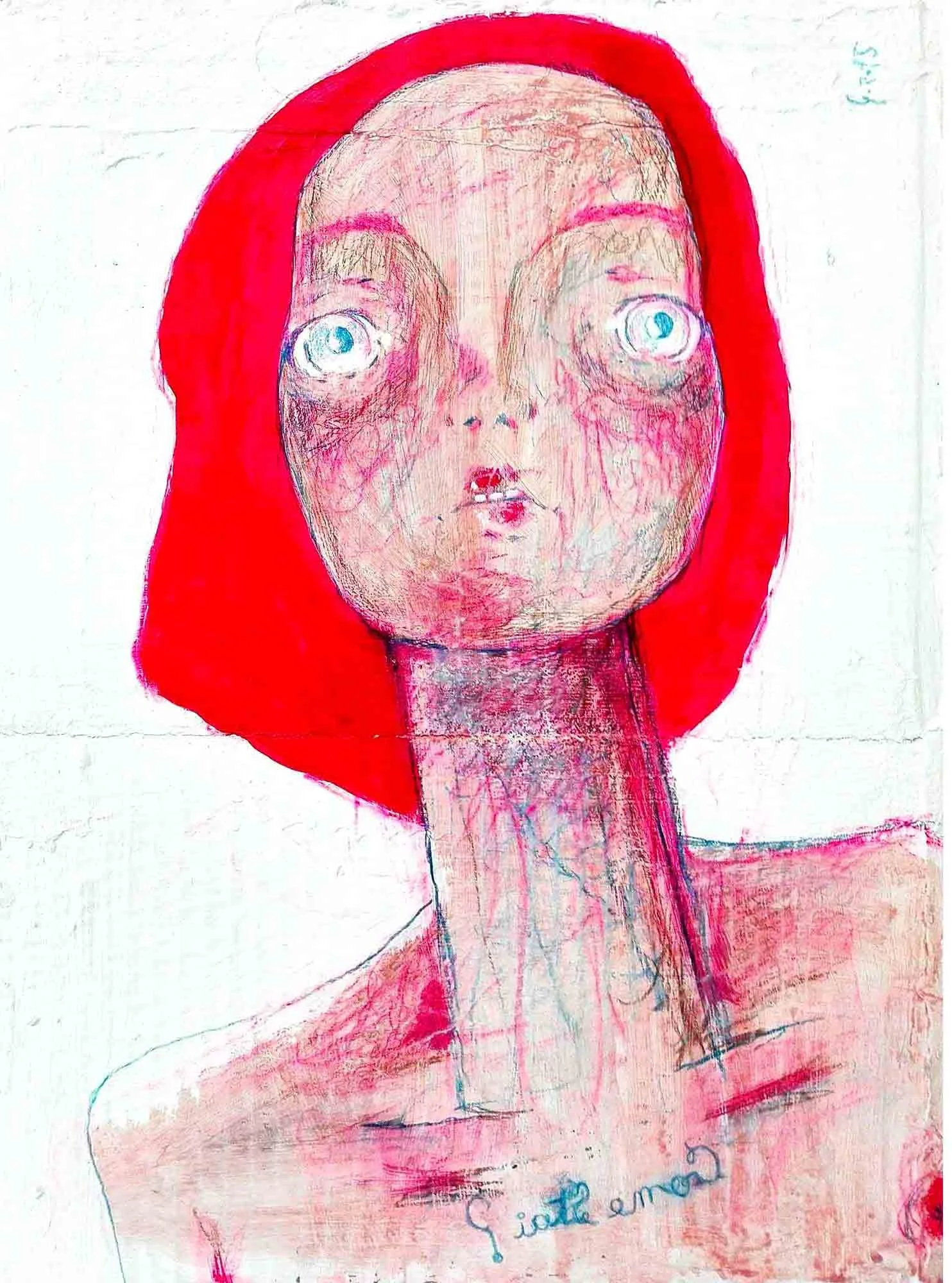 "Come stai?" Burnout Series by Diego Gabriele
acrylic and pencil on cardboard