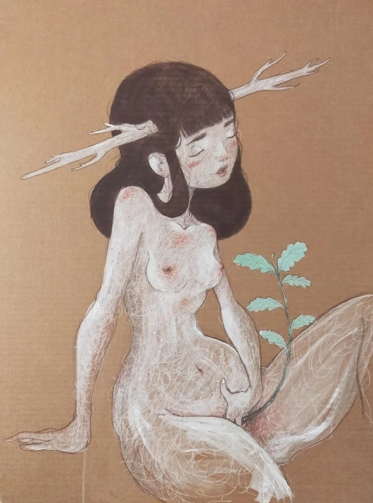 Mondi Invisibili - Faunetta - Diego Gabriele
Acrylic and pastel painting on cardboard